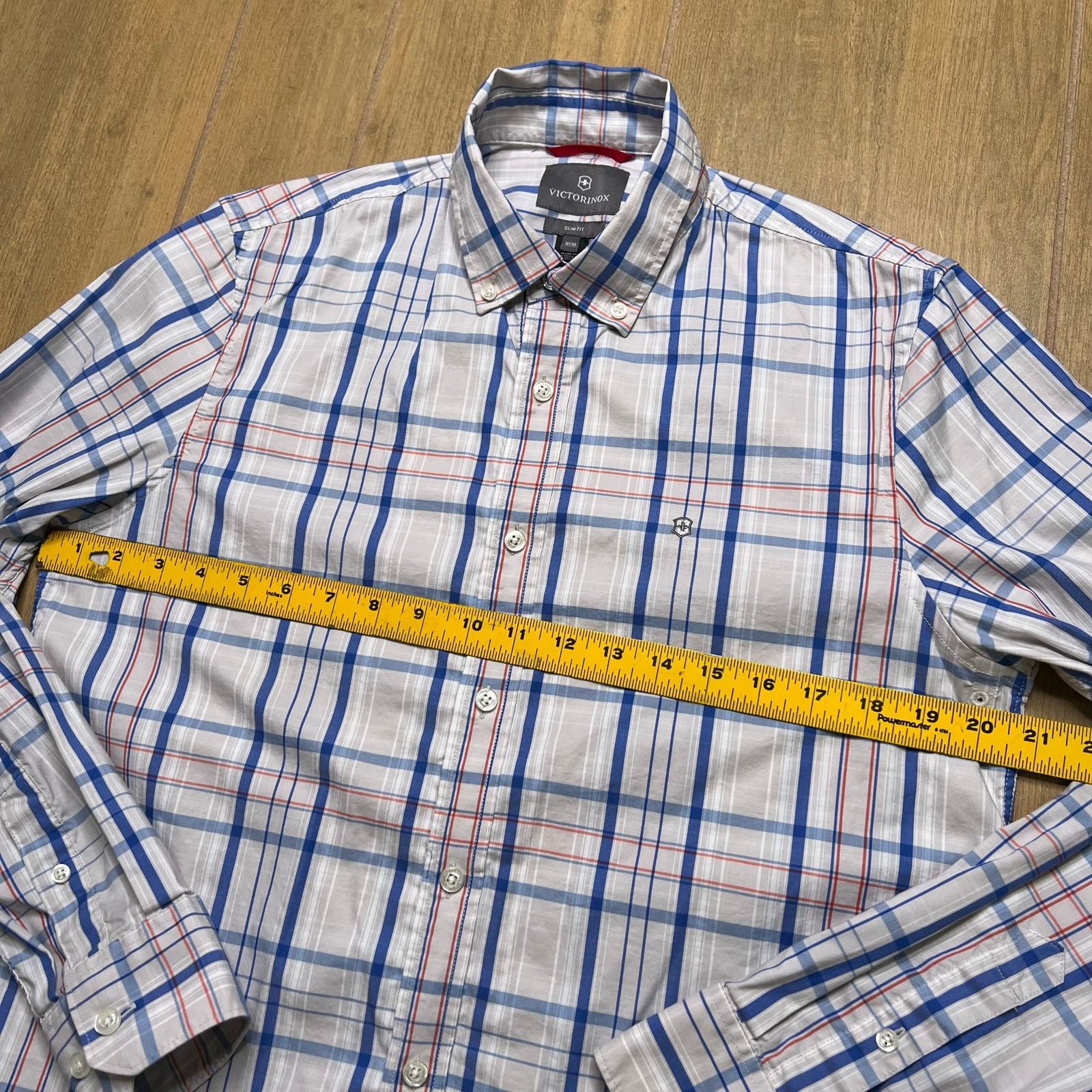 Victorinox Victorinox Button Down Shirt Men’s Medium Slim Fit Plaid Size US M / EU 48-50 / 2 - 5 Thumbnail