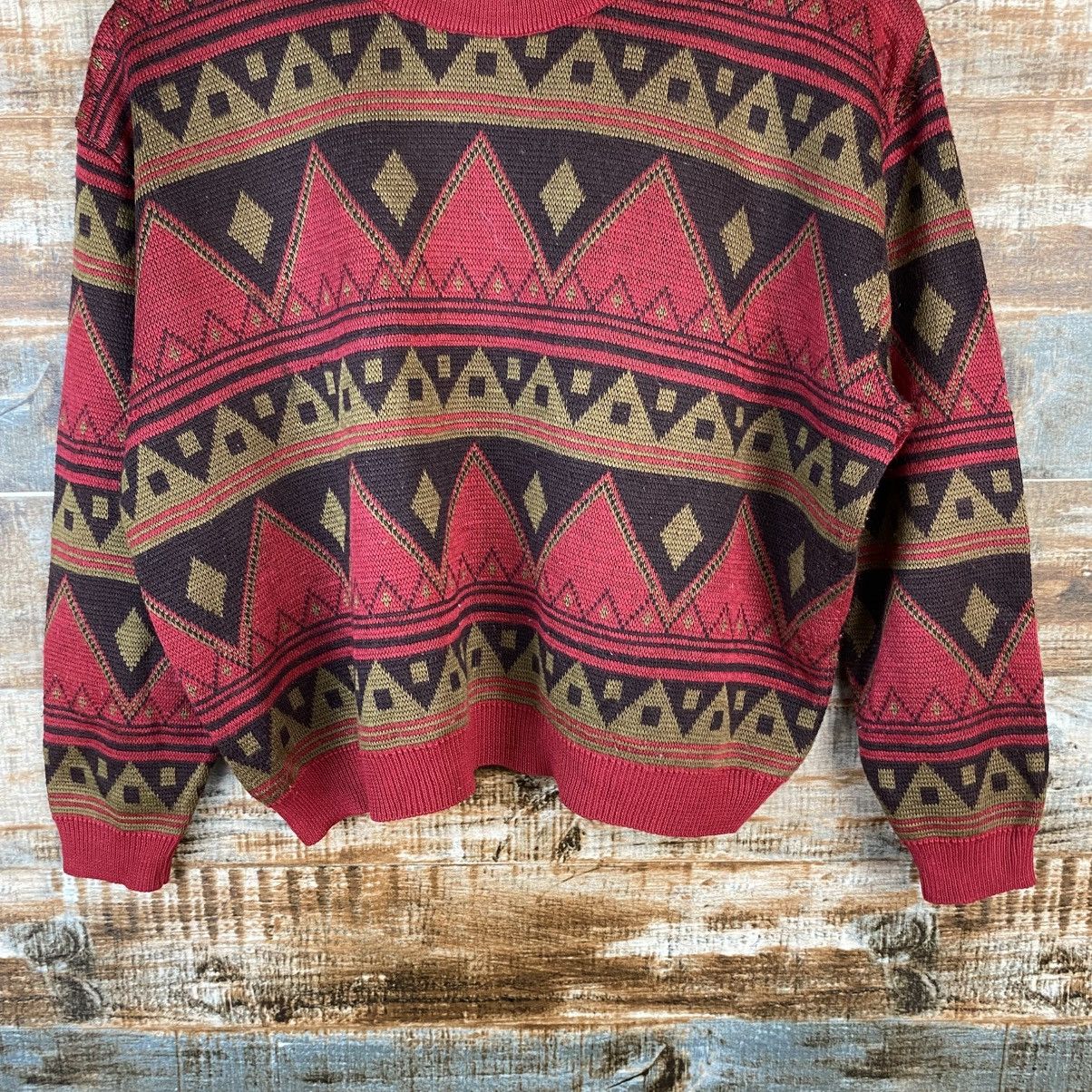 Homespun Knitwear × Japanese Brand DL Japanese Brand art vintage Red Knitwear #C820 Size S / US 4 / IT 40 - 3 Thumbnail