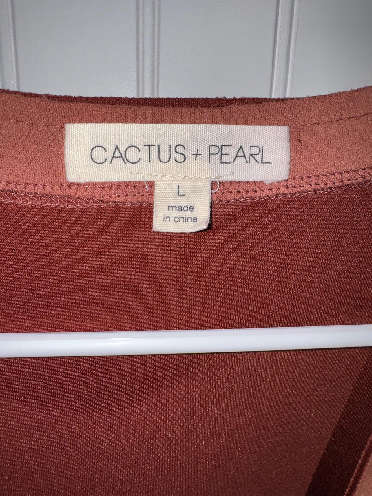 Other Cactus + Pearl Embroidered Long Open Cardigan Sweater, Size Size L / US 10 / IT 46 - 3 Thumbnail