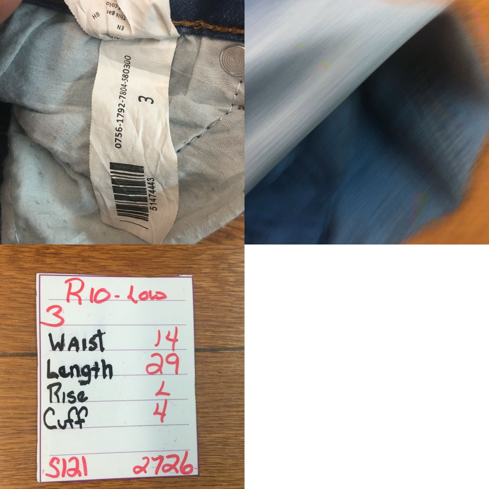 Vintage Rio Jeans Skinny Blue Denim Juniors Size 3 Low Rise 29in Inseam 5-Pocket Women’s Casual Pants Womens Size 26" / US 2 / IT 38 - 8 Thumbnail