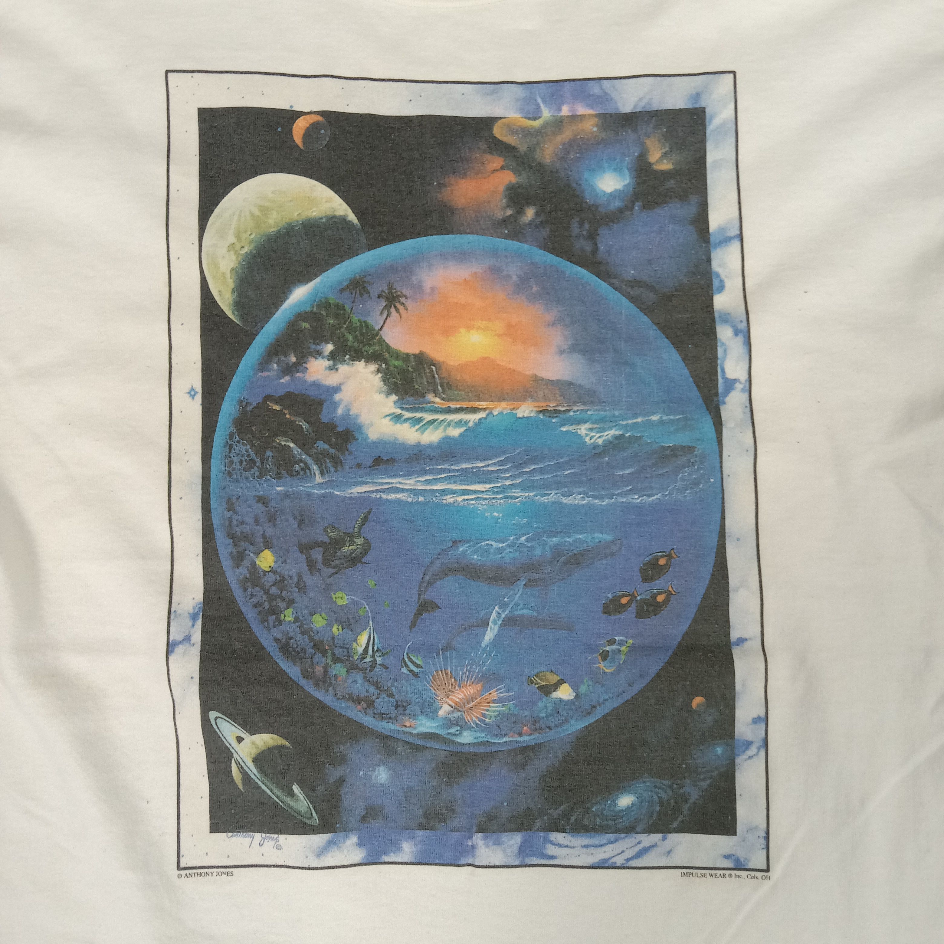 Vintage Anthony Jones Impulse Wear 90's Tshirt Size US M / EU 48-50 / 2 - 3 Thumbnail