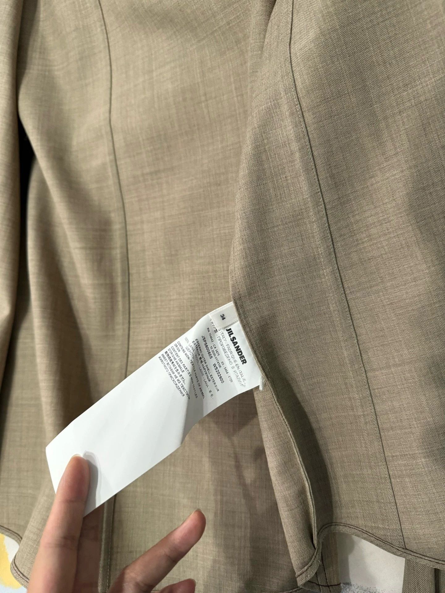 Jil Sander Jil Sander Wool Spring/Summer Jacket 95% New Authentic Size XXS / US 00 / IT 34 - 6 Thumbnail