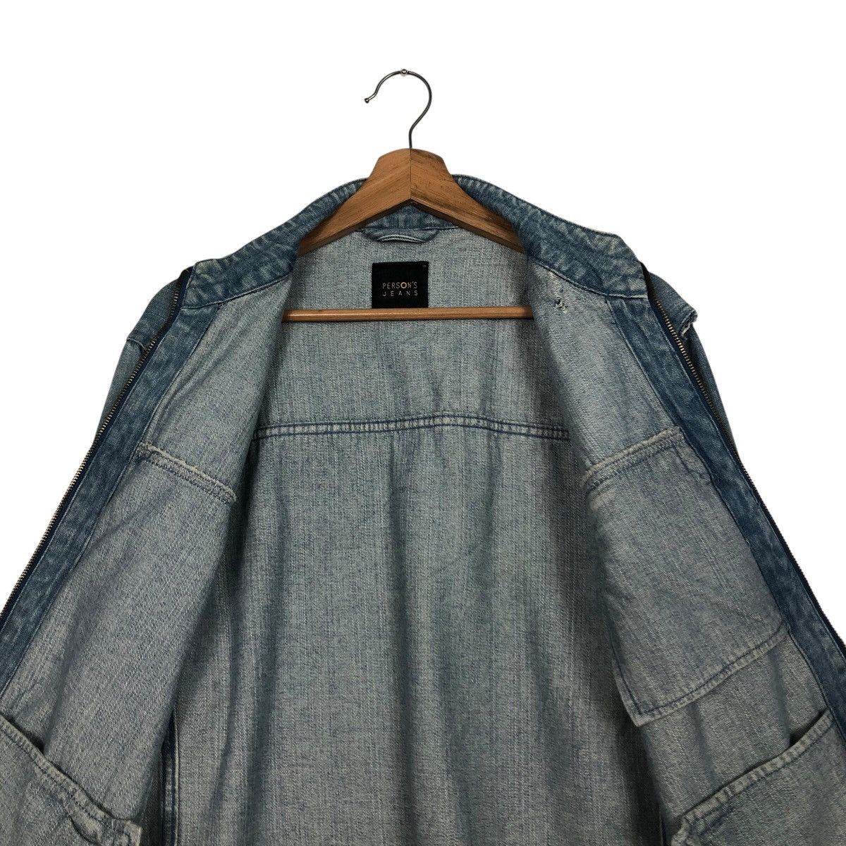 Japanese Brand 📌Vintage Biker Denim Jacket Person's Jeans Issey Miyake Size US L / EU 52-54 / 3 - 17 Thumbnail