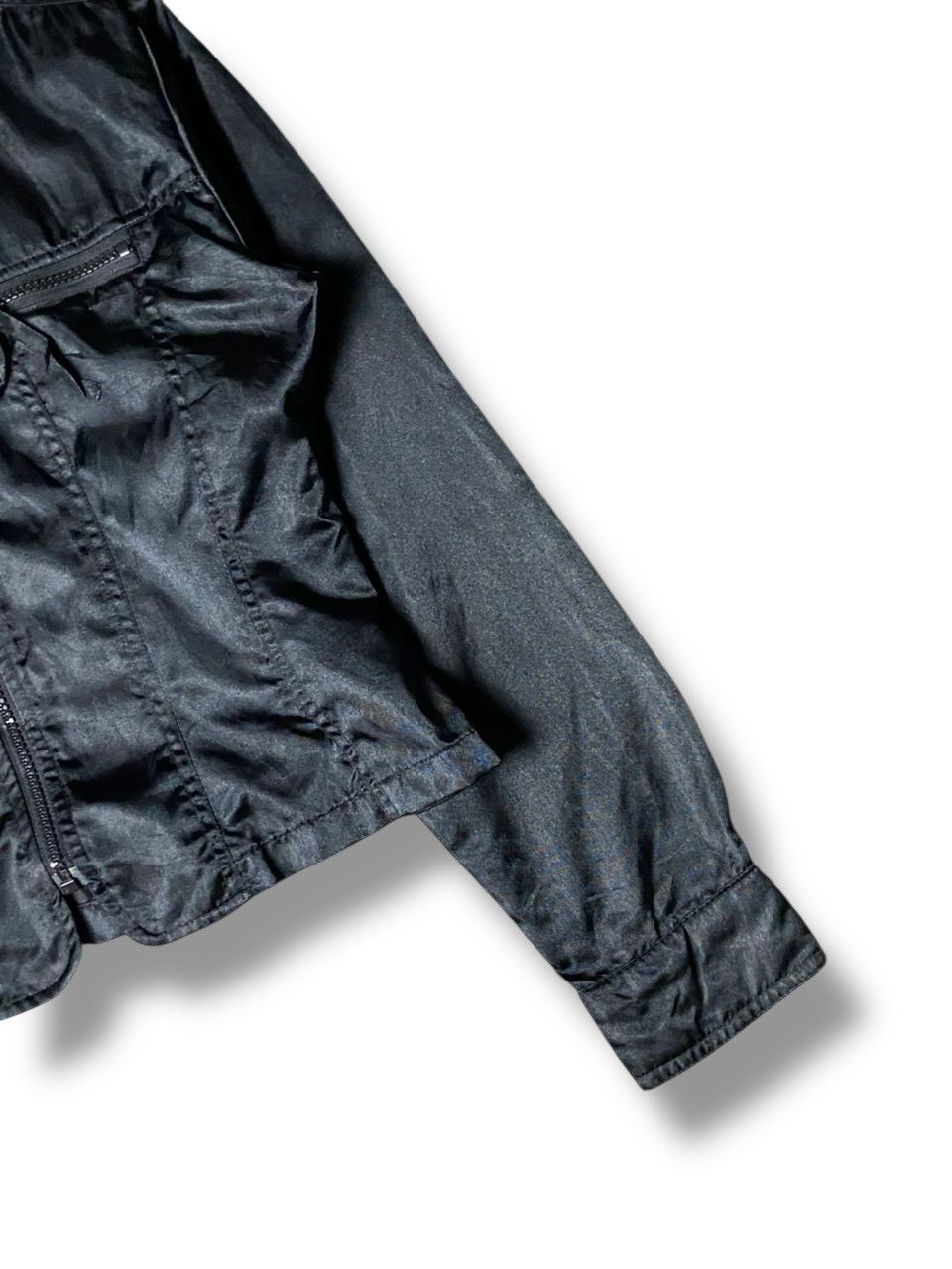 Japanese Brand Mama Cola Feminine Zip Up Crop Jacket (161) Size M / US 6-8 / IT 42-44 - 5 Thumbnail