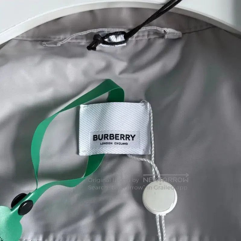 Burberry Burberry Gray Cotton Women's Trench Coat. Size XXS / US 00 / IT 34 - 3 Thumbnail