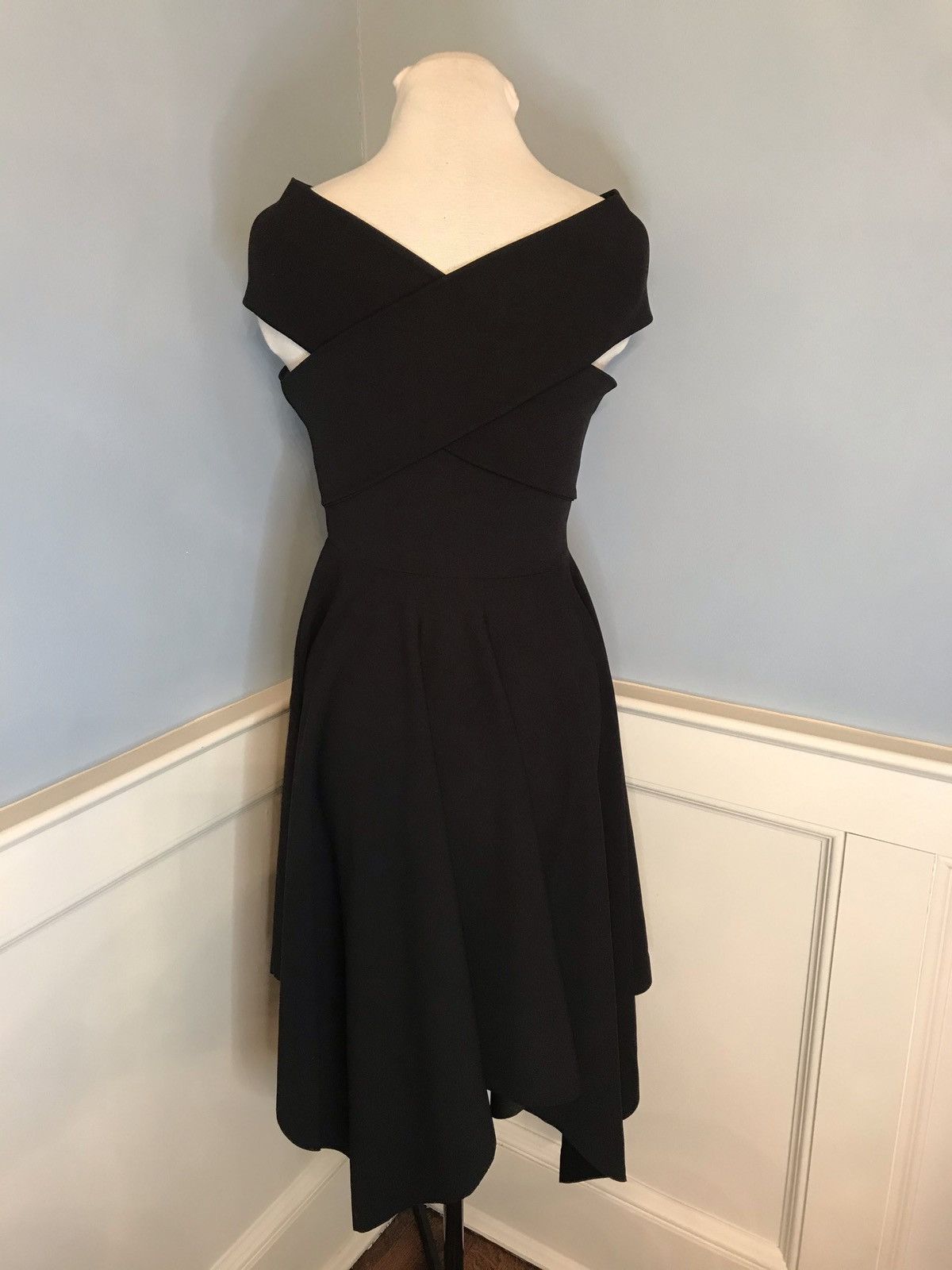 Other NWT Black Quiz Midi Dress Handkerchief Hem Sz 6 Size M / US 6-8 / IT 42-44 - 3 Thumbnail