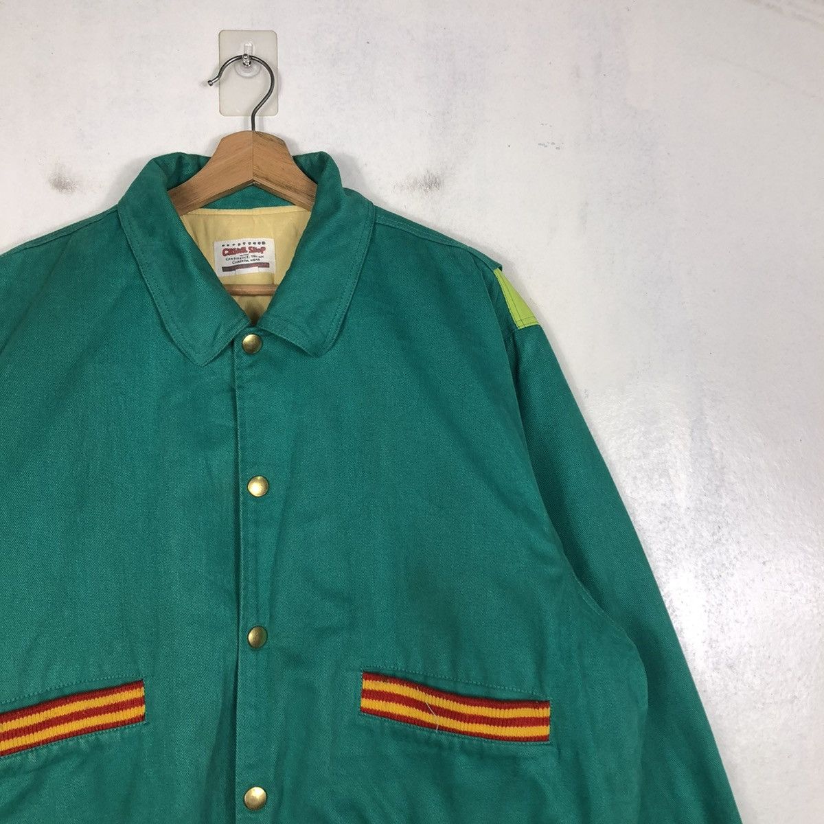 Japanese Brand 📌VINTAGE BOMBER JACKET JIRO JIRO BIG LOGO SPELL OUT Size US L / EU 52-54 / 3 - 8 Thumbnail