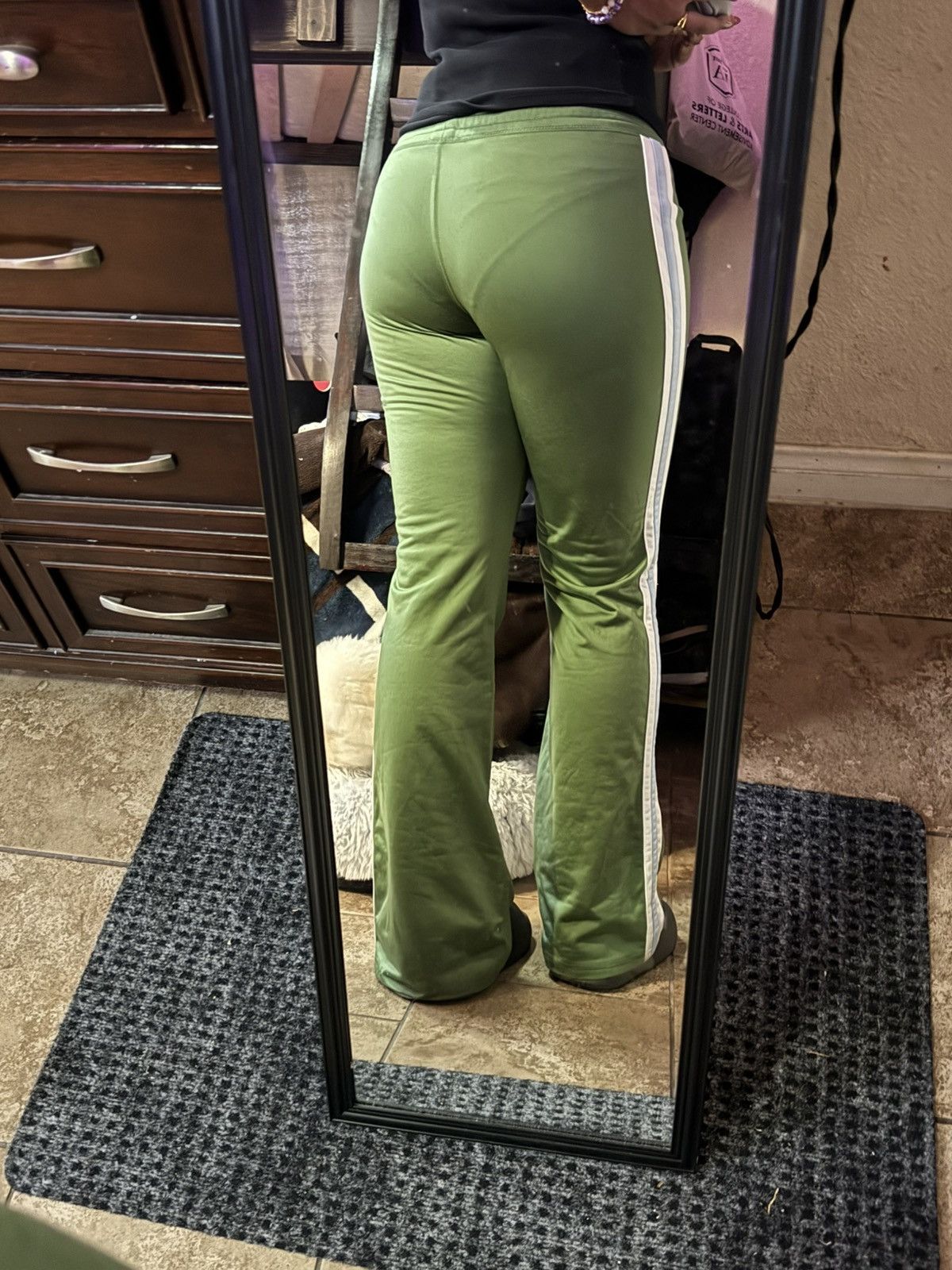 Vintage Low Rise Track Pants Size 30" / US 8 / IT 44 - 2 Thumbnail