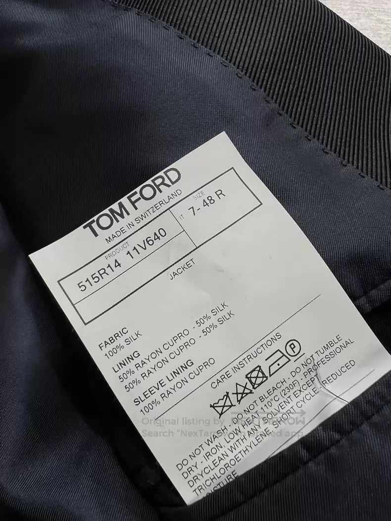 Tom Ford Tom Ford Handmade cocktail suit, 100% mulberry silk, lined Size 48L - 8 Thumbnail