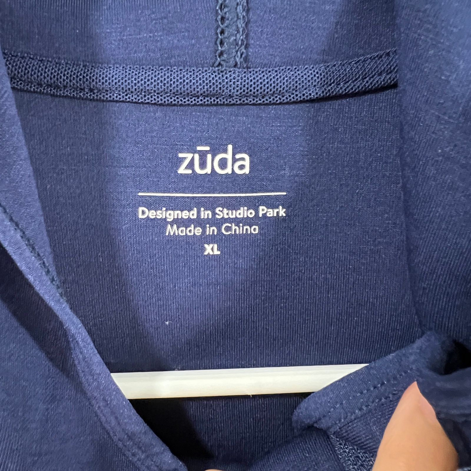 Other zuda Zip Front Hooded Scuba Knit Vest Navy Size X-Large Size XL / US 12-14 / IT 48-50 - 3 Thumbnail