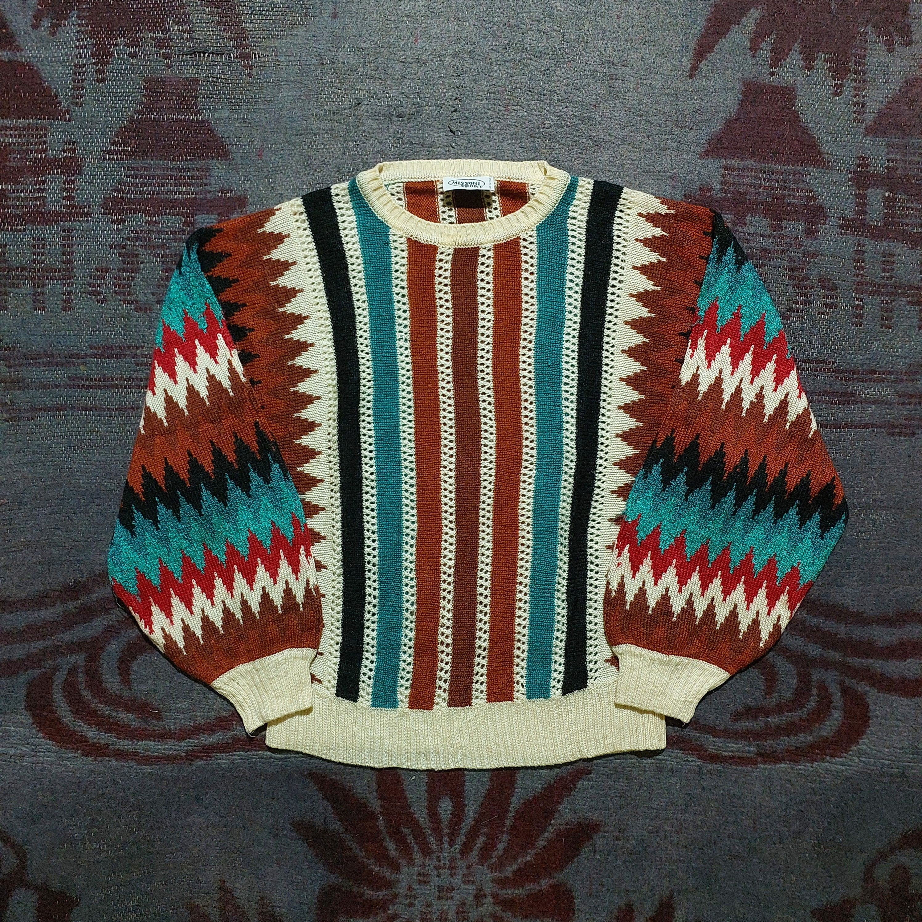 Missoni Missoni Sport multicolor stripe knitwear Size US S / EU 44-46 / 1 - 1 Thumbnail