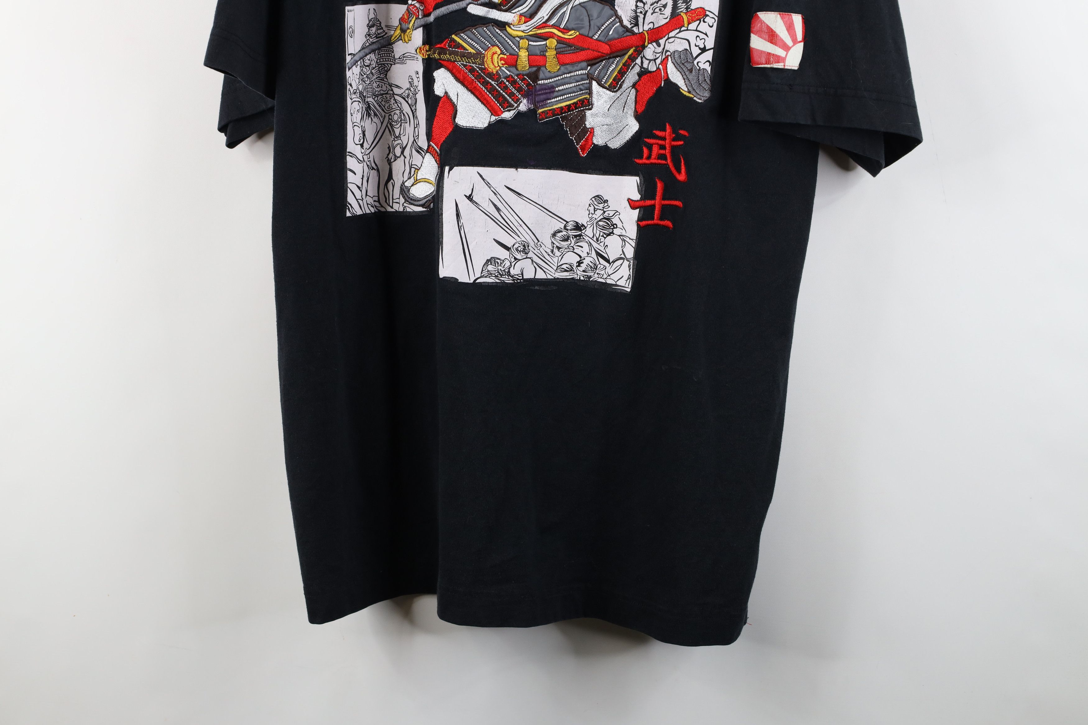 Vintage Vintage 90s Y2K Streetwear Japanese Samurai Warrior T-Shirt Size US XL / EU 56 / 4 - 3 Thumbnail