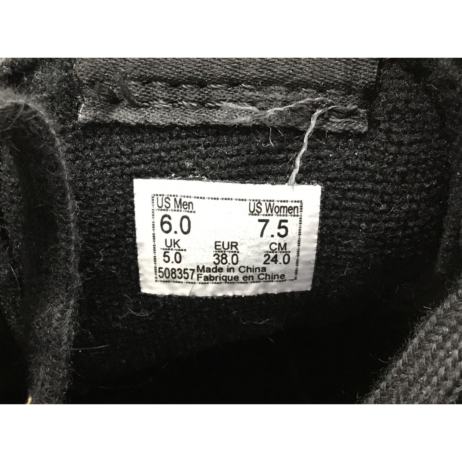 Vans Vans Sk8-Hi Hazy Bones Women's 7.5 Black Athletic Sneakers Size US 7.5 / IT 37.5 - 7 Thumbnail