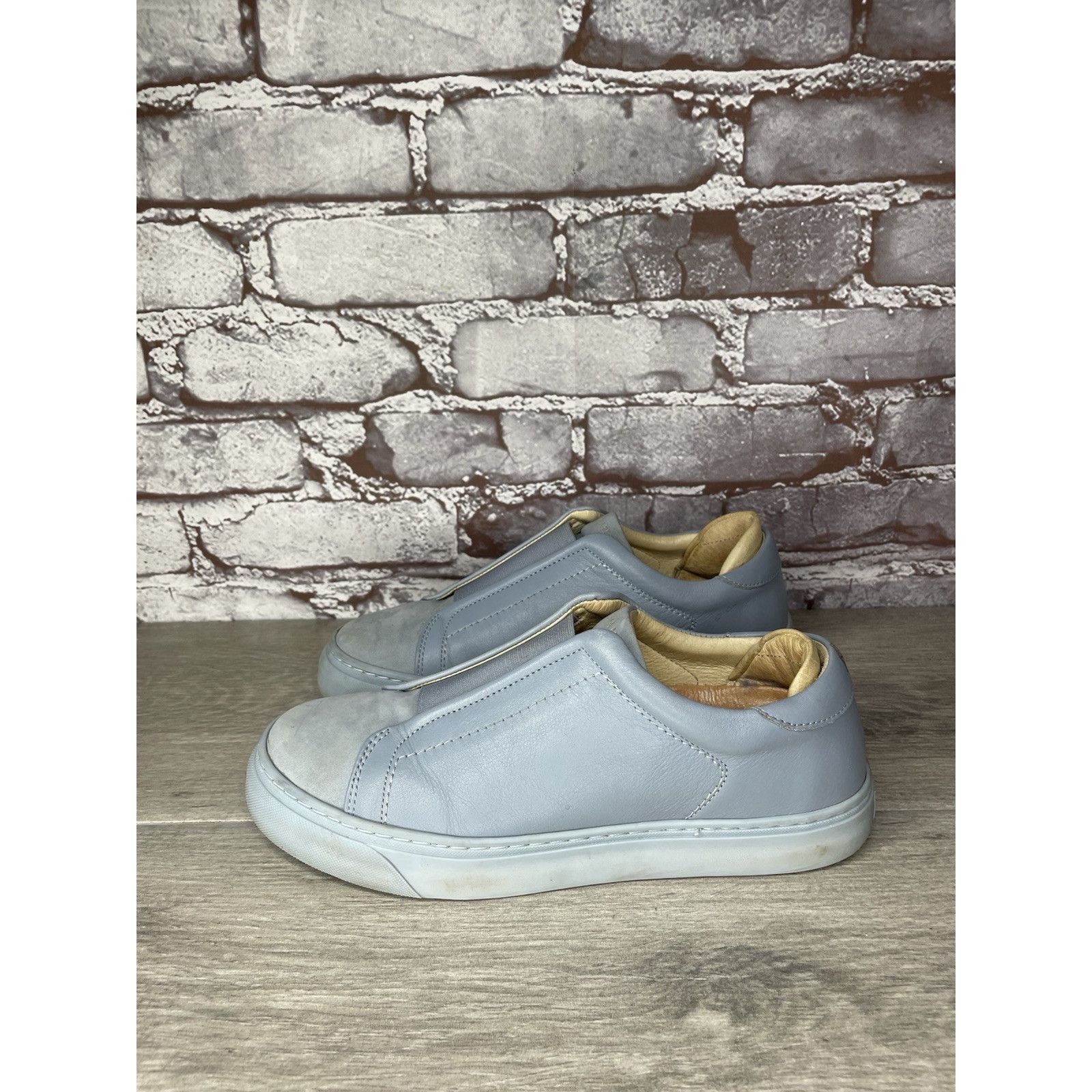 ALBA Alma Mater Blue Leather Slip On Casual Sneakers Shoes Women’ Size US 6.5 / IT 36.5 - 12 Thumbnail
