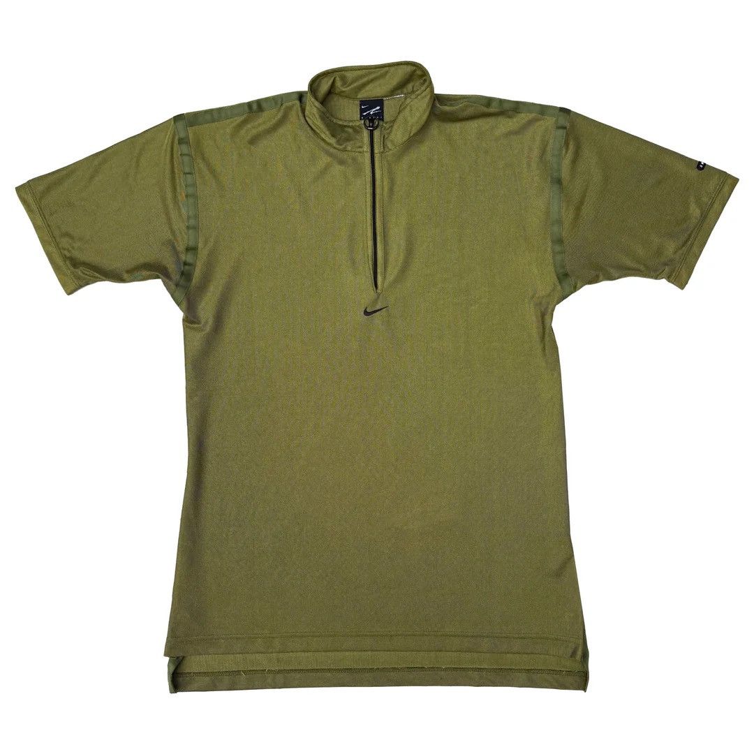 Nike Nike Agassi 1990 90s Vintage Court Logo Half Zip Polo Shirt Size US L / EU 52-54 / 3 - 1 Thumbnail