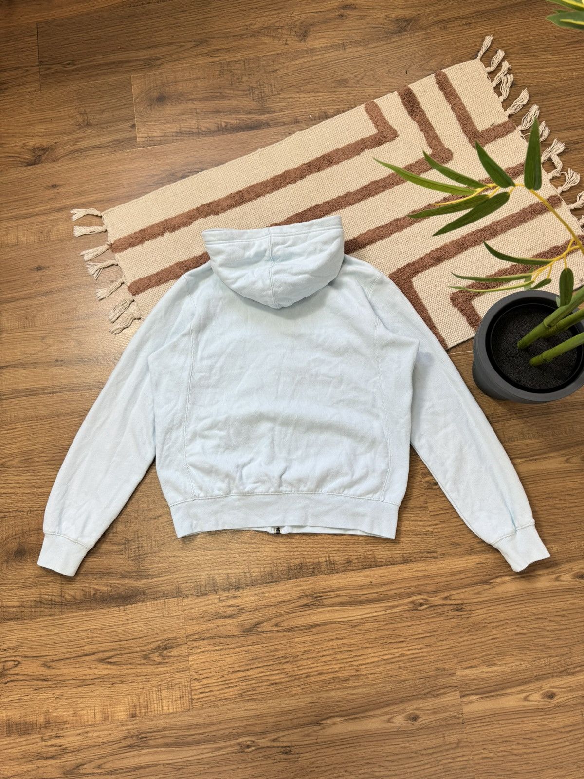 Nike VINTAGE NIKE 1990s BABY BLUE WMNS HOODIE Size L / US 10 / IT 46 - 7 Thumbnail