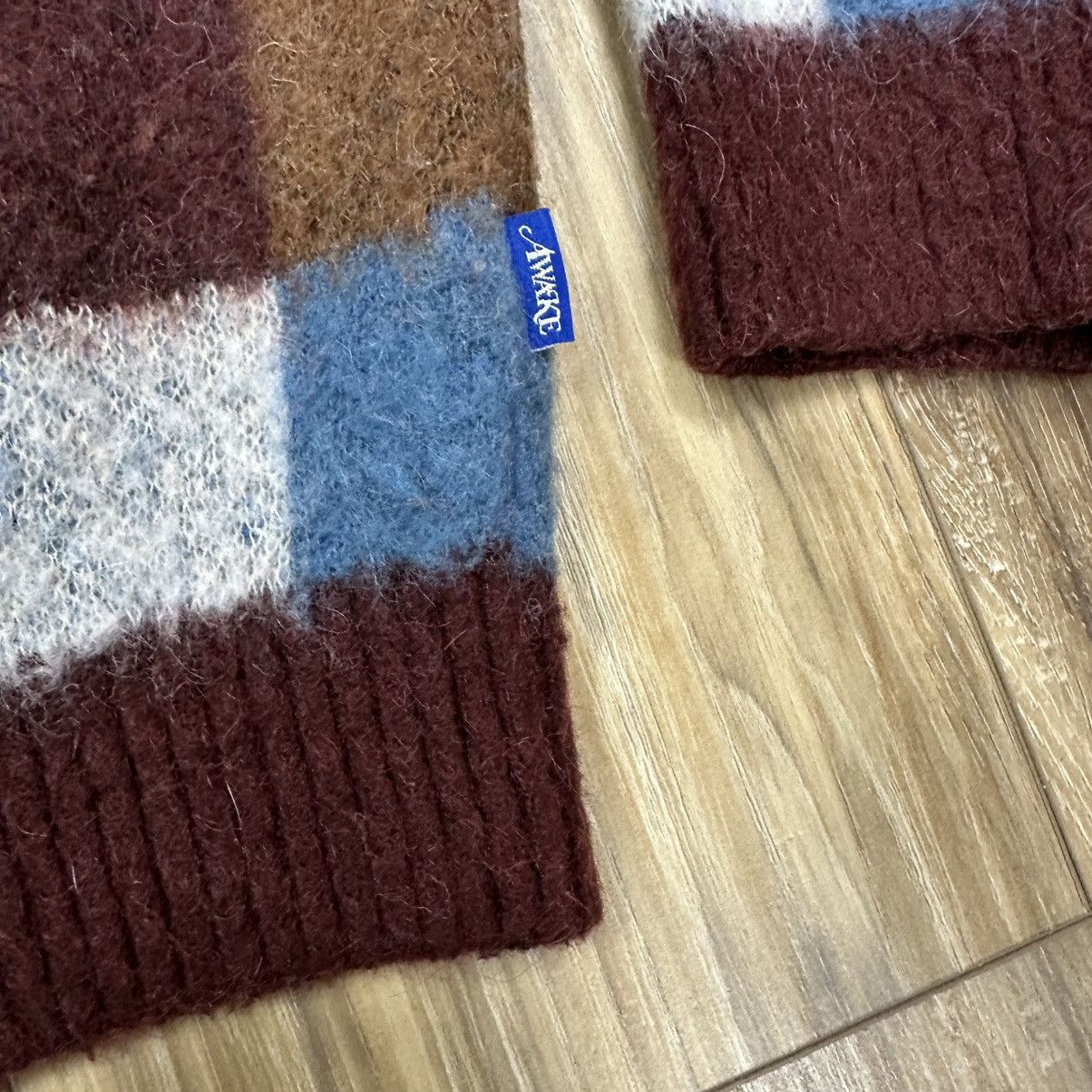 Awake NY Awake New York Mohair Checkered Square Sweater, Large Size US L / EU 52-54 / 3 - 3 Thumbnail