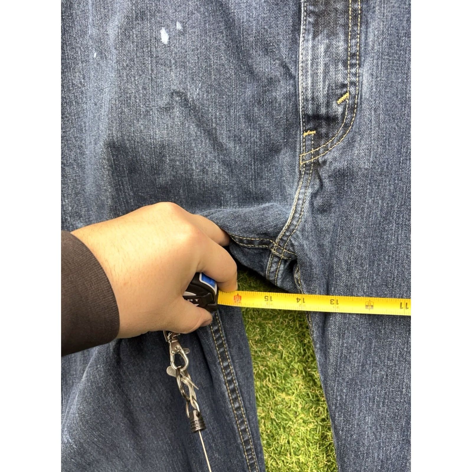 Levi's Levi's 559 Jeans Mens Regular Straight Dark Wash Stretch Relaxed Fit Denim 50x29 Blue Size US 34 / EU 50 - 7 Thumbnail