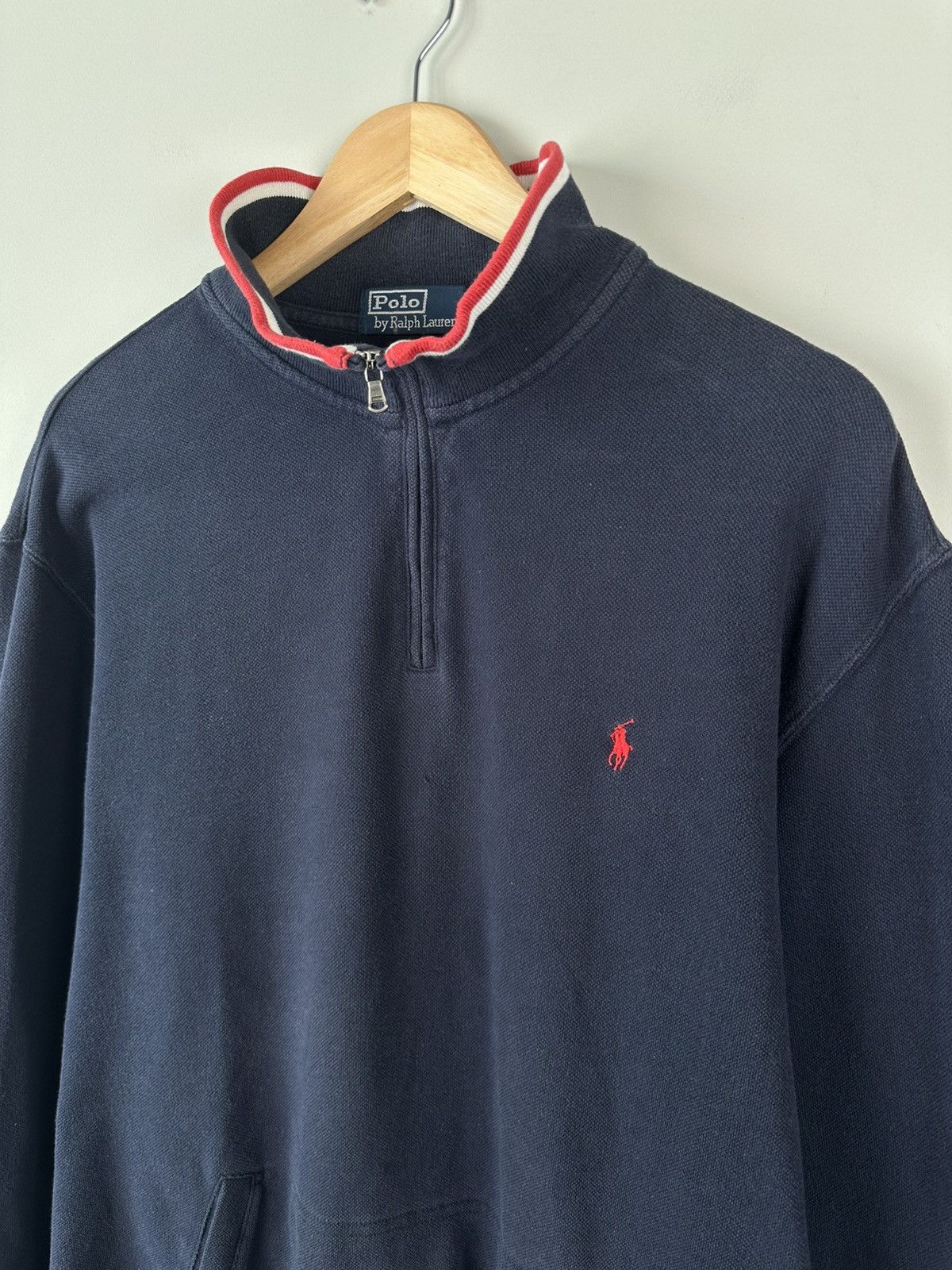 Polo Ralph Lauren × Vintage Vintage Y2k Polo Ralph Lauren 1/4 Zip Sweater Size US XL / EU 56 / 4 - 4 Thumbnail
