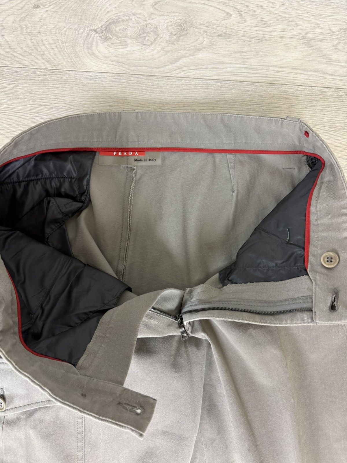 Prada Prada Red Cargo Pants Size US 33 - 12 Thumbnail