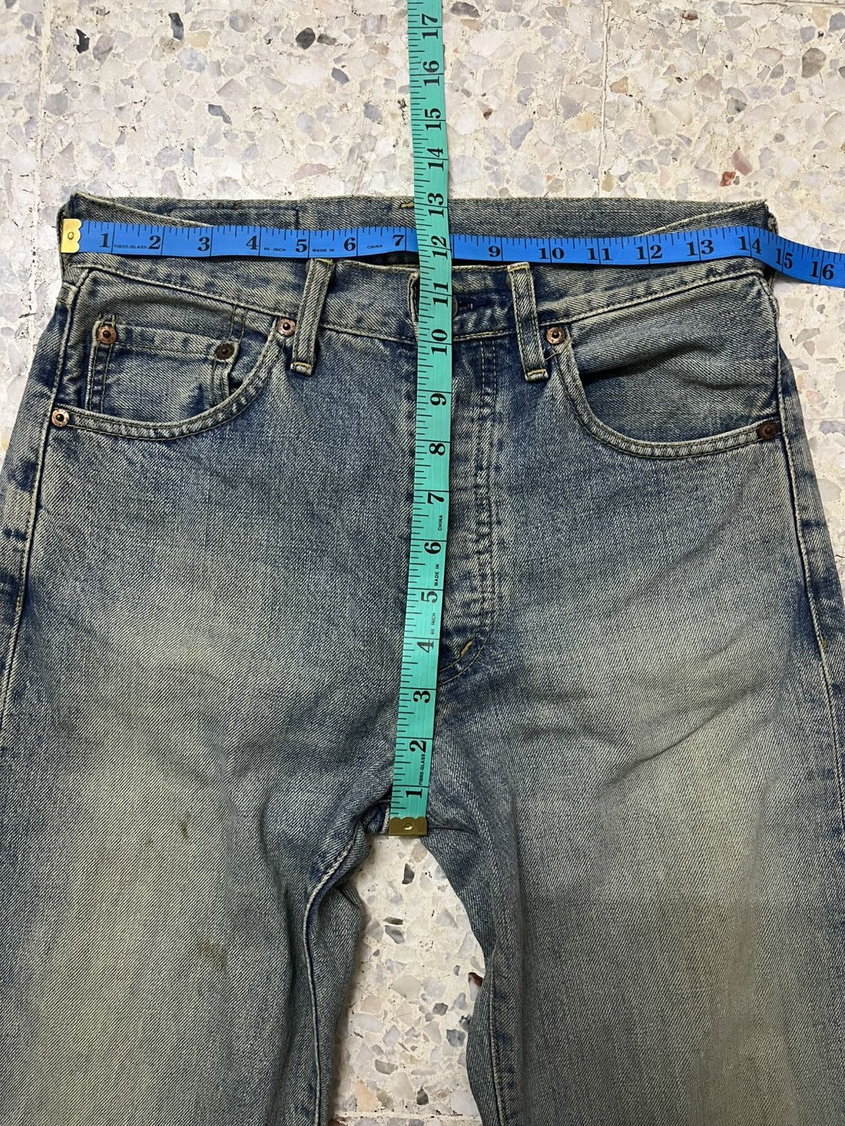 Levi's Vintage Clothing Levi’s 503B Selvedge Denim – Vintage Distressed Fade Size US 29 - 14 Thumbnail