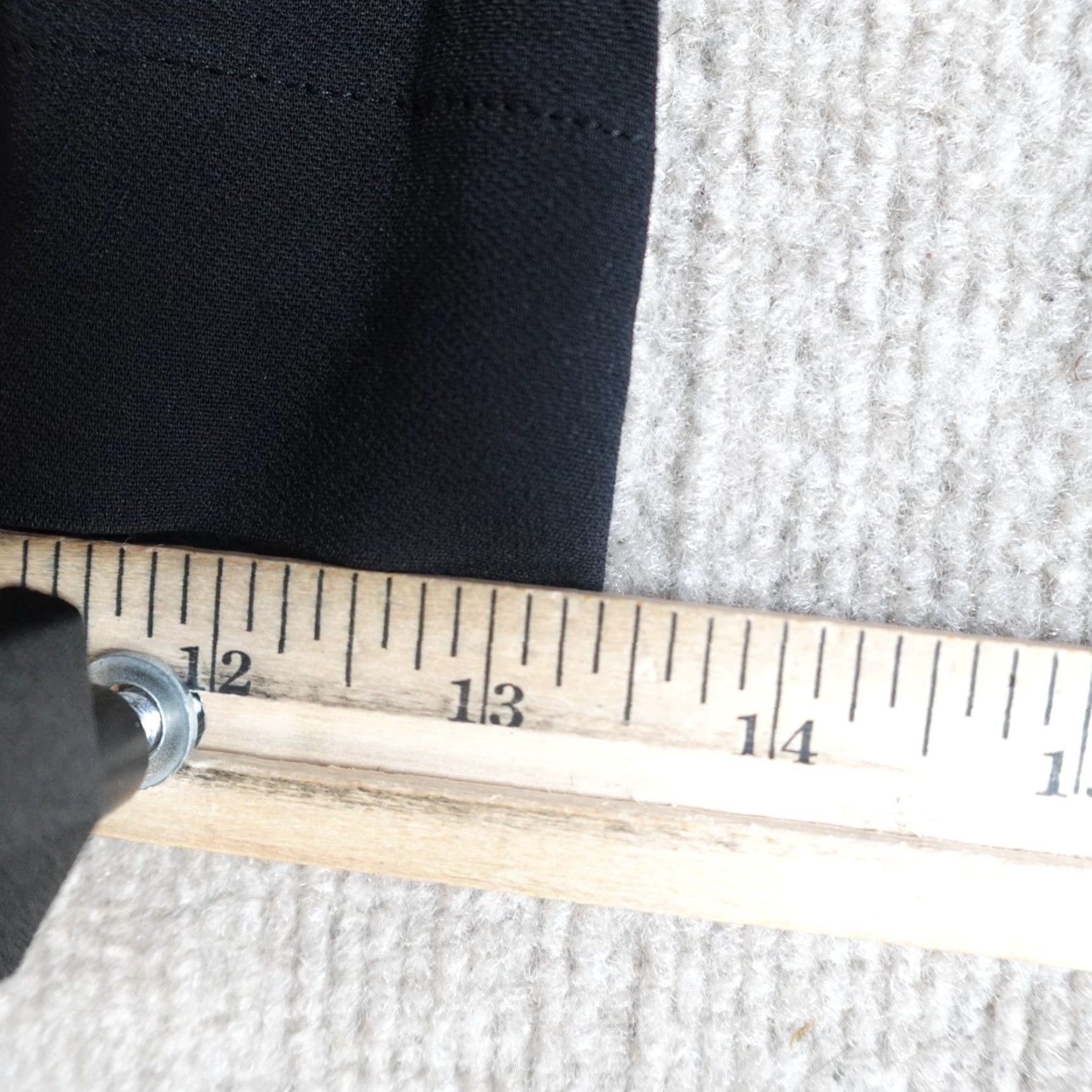 Vintage Arje Womens Pants Large Black Wide-Leg Cumberband Made in Italy Size 36" / US 14 / IT 50 - 6 Thumbnail