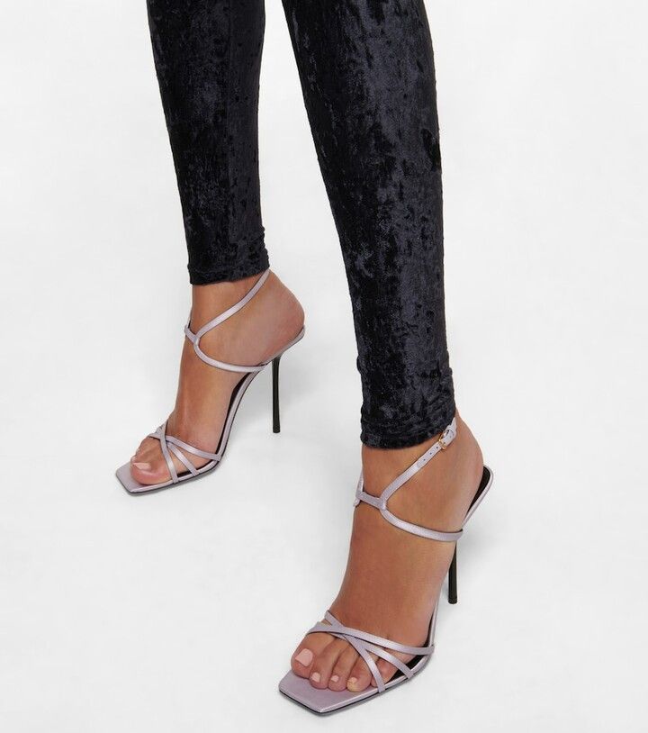 Saint Laurent Paris o1b1hav110724 Nuit Sandals in Purple Size US 6 / IT 36 - 4 Thumbnail