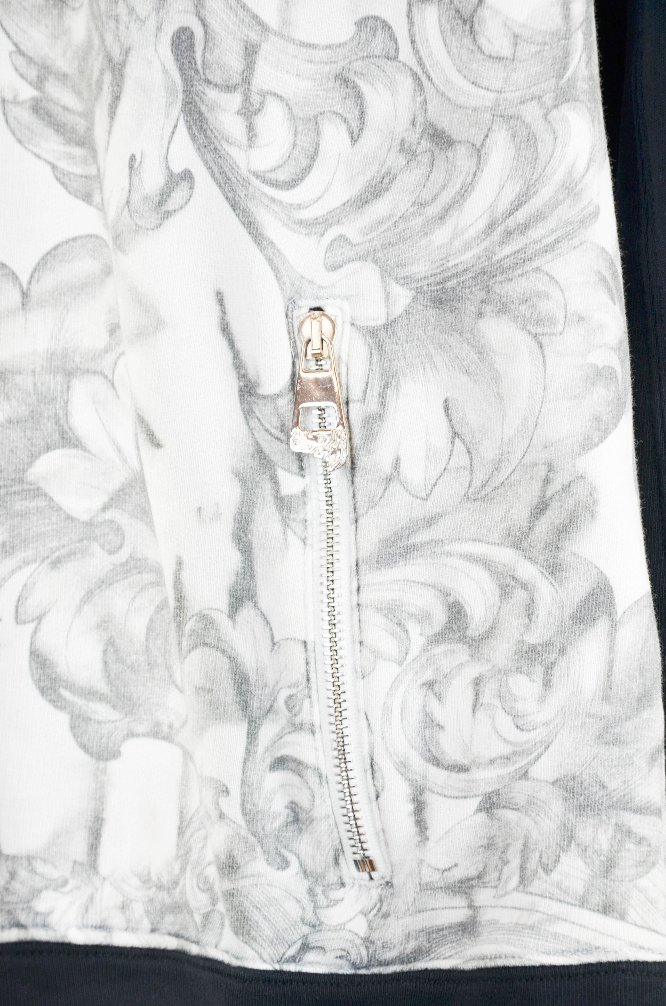 Versace Versace Collection Baroque Print Half-Zip Hoodie – Size L Size US L / EU 52-54 / 3 - 4 Thumbnail