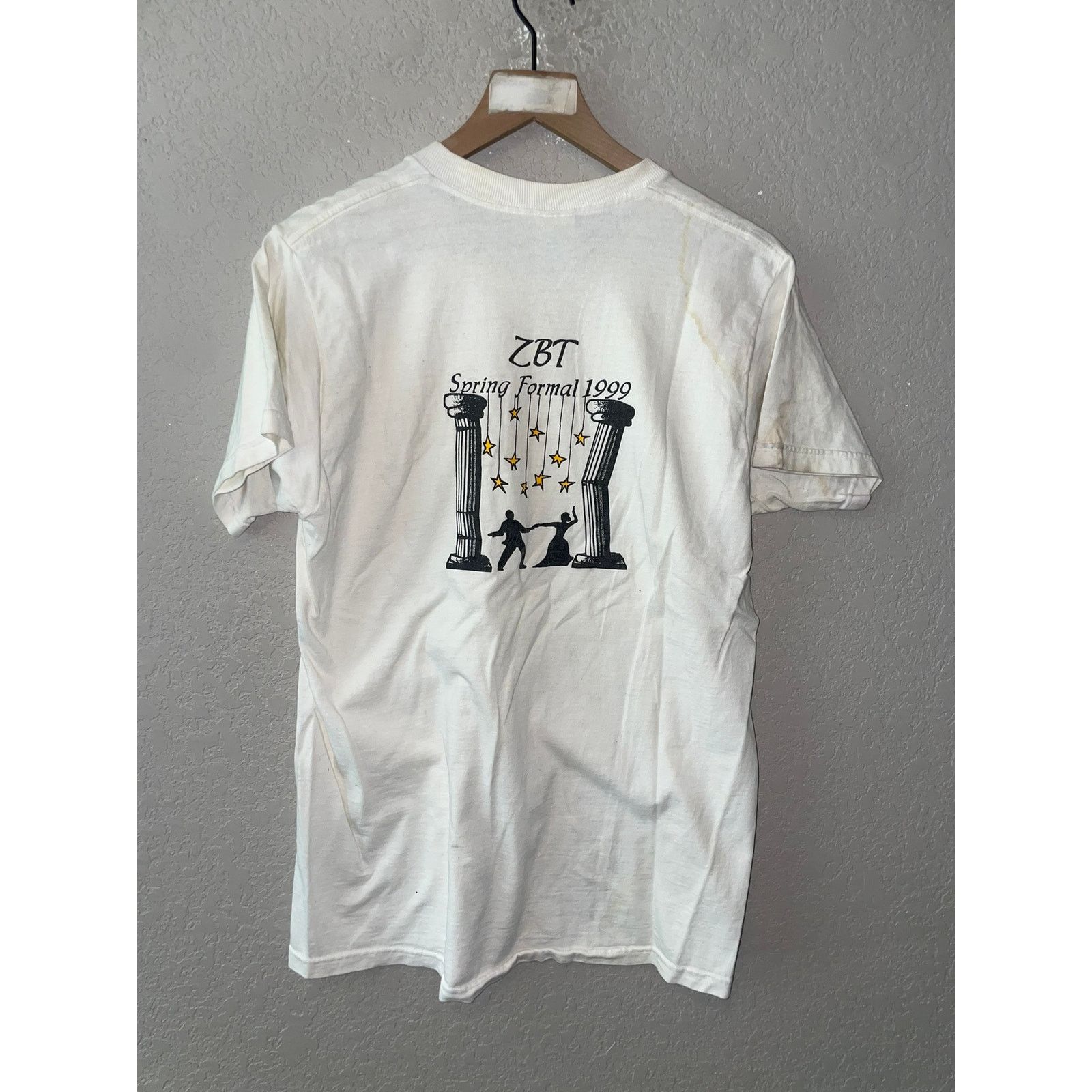 Fruit Of The Loom Vintage College Shirt Zeta Beta Tau Spring Formal Dance 90s Size US M / EU 48-50 / 2 - 7 Thumbnail