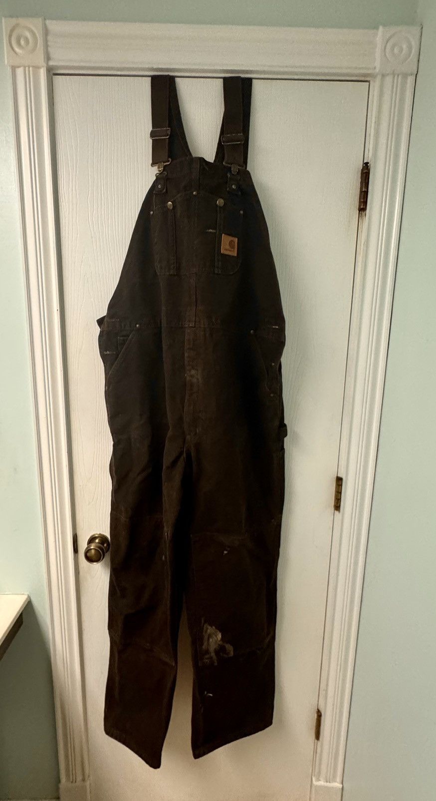 Carhartt Worn-in Carhartt Overalls in dark brown Size US 42 / EU 58 - 1 Thumbnail