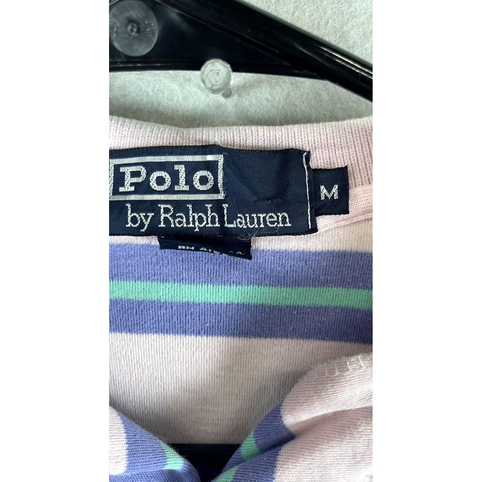 Polo Ralph Lauren Polo Ralph Lauren Polo Shirt Mens M Pink Stripe Short Sleeve Pony Logo Golf Shirt Size US M / EU 48-50 / 2 - 3 Thumbnail
