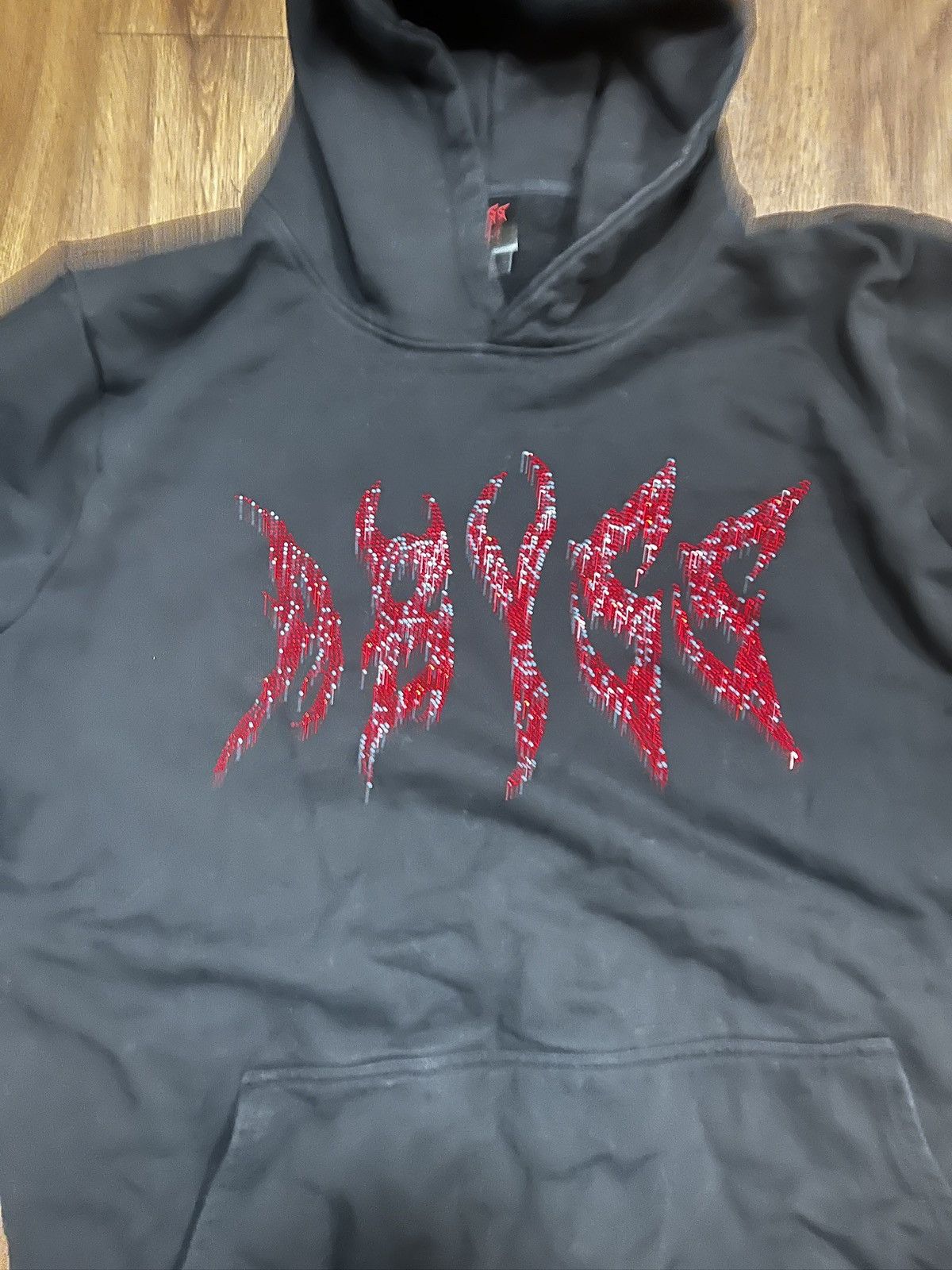 999 Club Abyss brand “Rhinestone Hoody” Size US XL / EU 56 / 4 - 5 Thumbnail