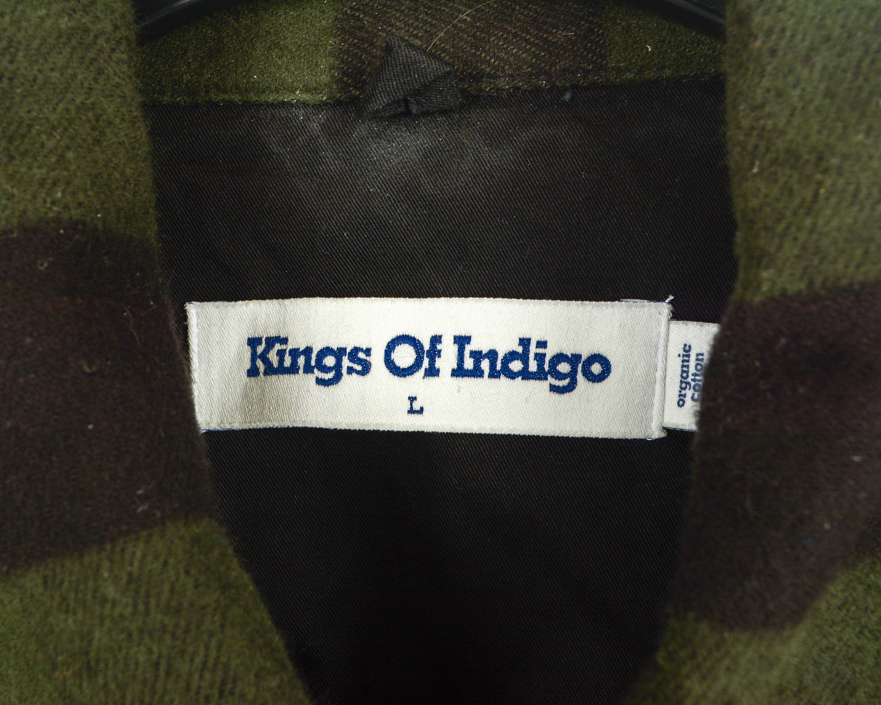 Japanese Brand KINGS OF INDIGO AW21 Emery Organic M Brushed shirt shacket Size US M / EU 48-50 / 2 - 8 Thumbnail
