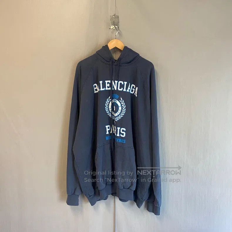 Balenciaga Balenciaga Wheat ear ice blue distressed sweatshirt Size US M / EU 48-50 / 2 - 1 Thumbnail