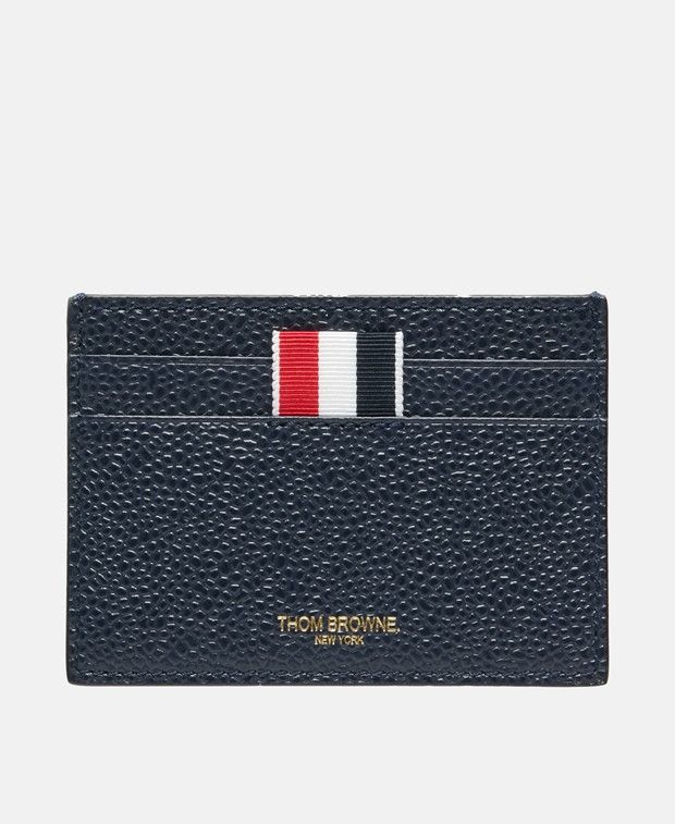 Thom Browne Leather card holder Size ONE SIZE - 1 Thumbnail