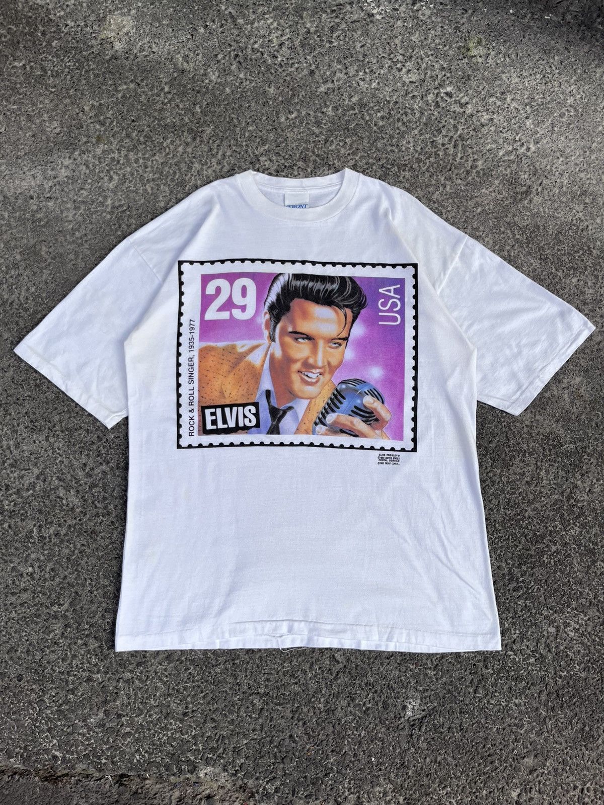 Vintage VINTAGE 1992 ELVIS PRESLEY UNITED STATES POSTAL SERVICE Size US L / EU 52-54 / 3 - 1 Thumbnail