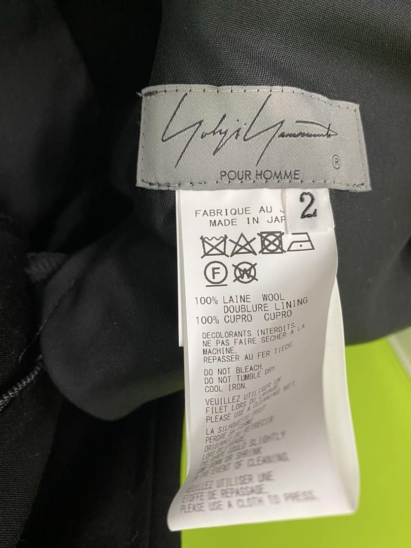 Yohji Yamamoto Pour Homme / Reissue Tuxedo Pants in Black