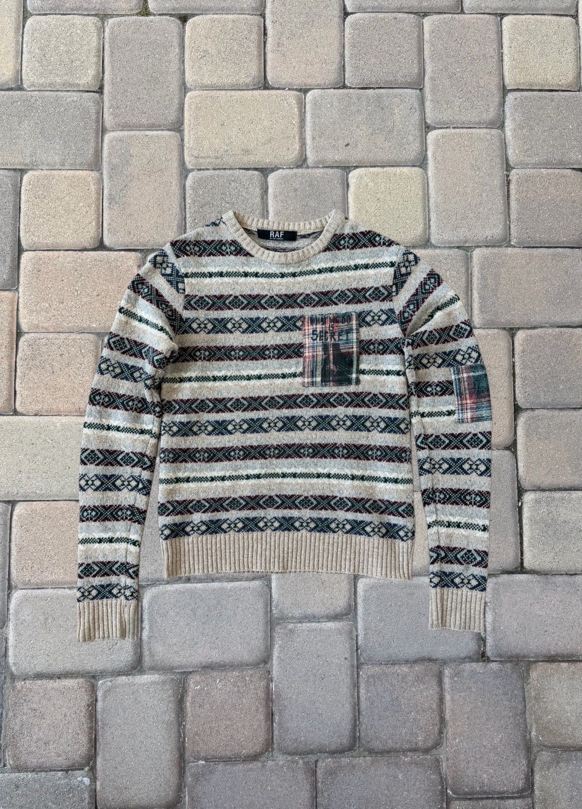 Raf Simons Raf Simons 06 “What We Do Is Secret” Fair Isle Knit Sweater Size US S / EU 44-46 / 1 - 1 Thumbnail