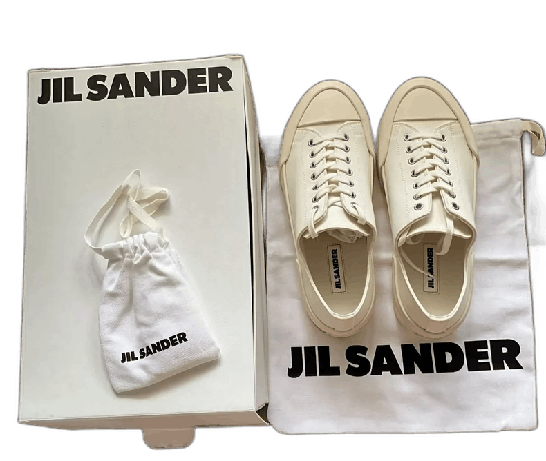 Jil Sander Jil Sander White Canvas Sneakers Size 39 Size US 10.5 / EU 43-44 - 1 Thumbnail