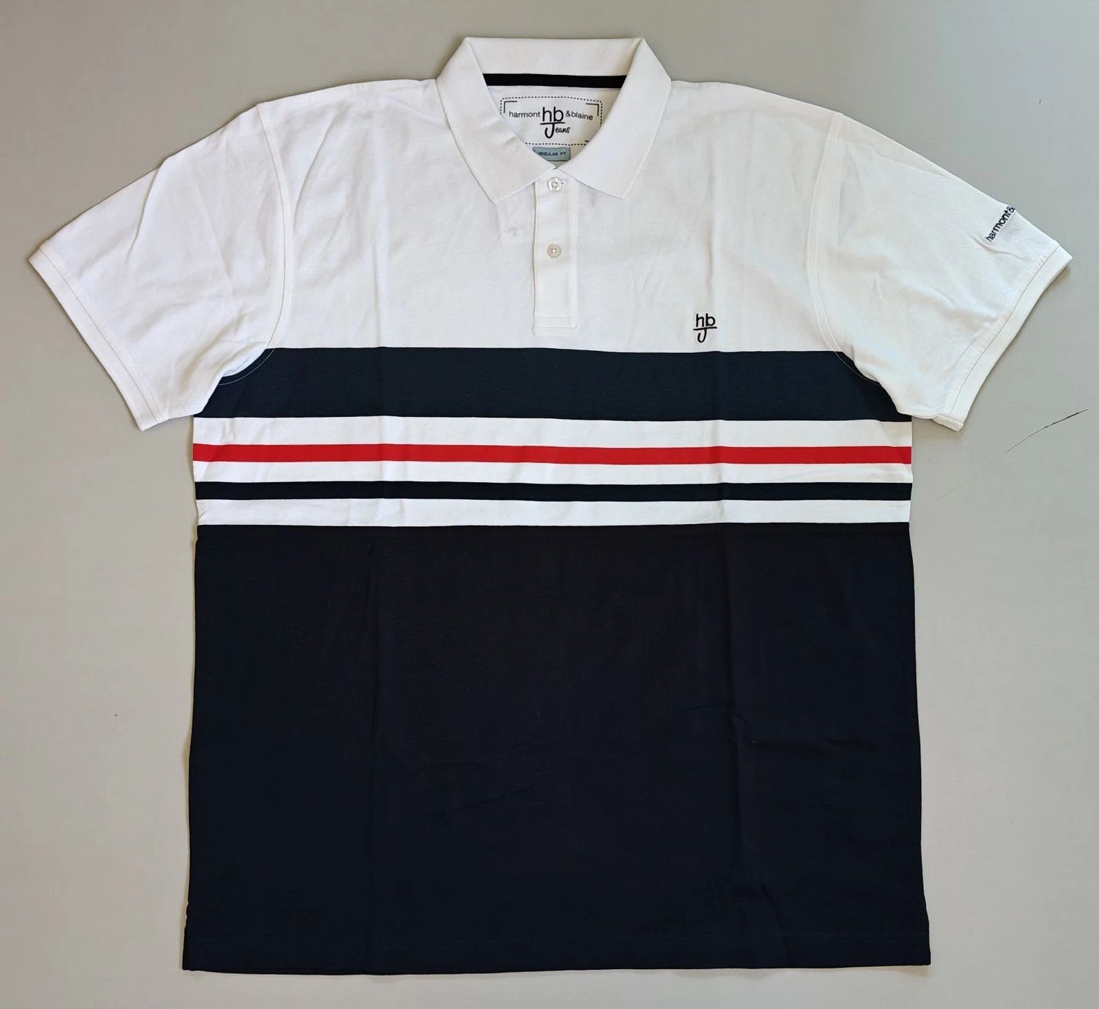 Harmont & Blaine Harmont & Blaine Jeans (HBJ) Shortsleeves Polo Shirt ASM -89 Size US XXL / EU 58 / 5 - 2 Thumbnail