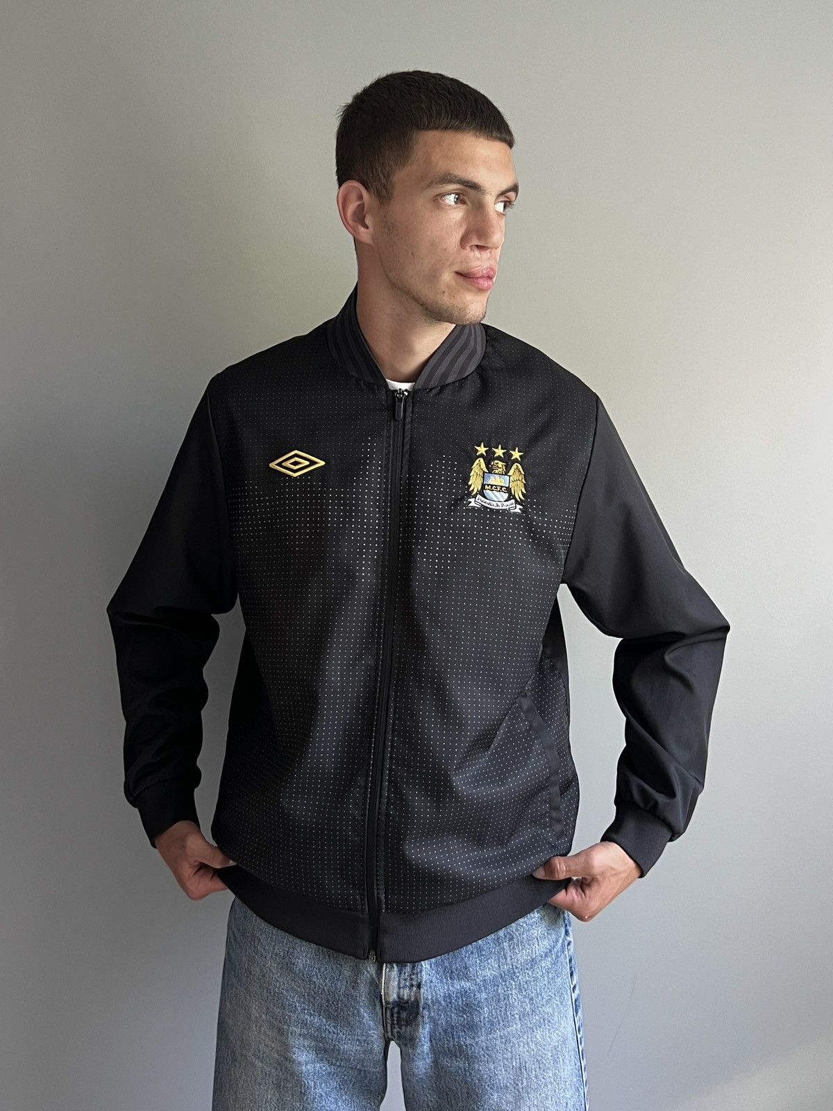 Umbro × Vintage Vintage Umbro Manchester City Soccer Bomber Jacket Size US L / EU 52-54 / 3 - 2 Thumbnail