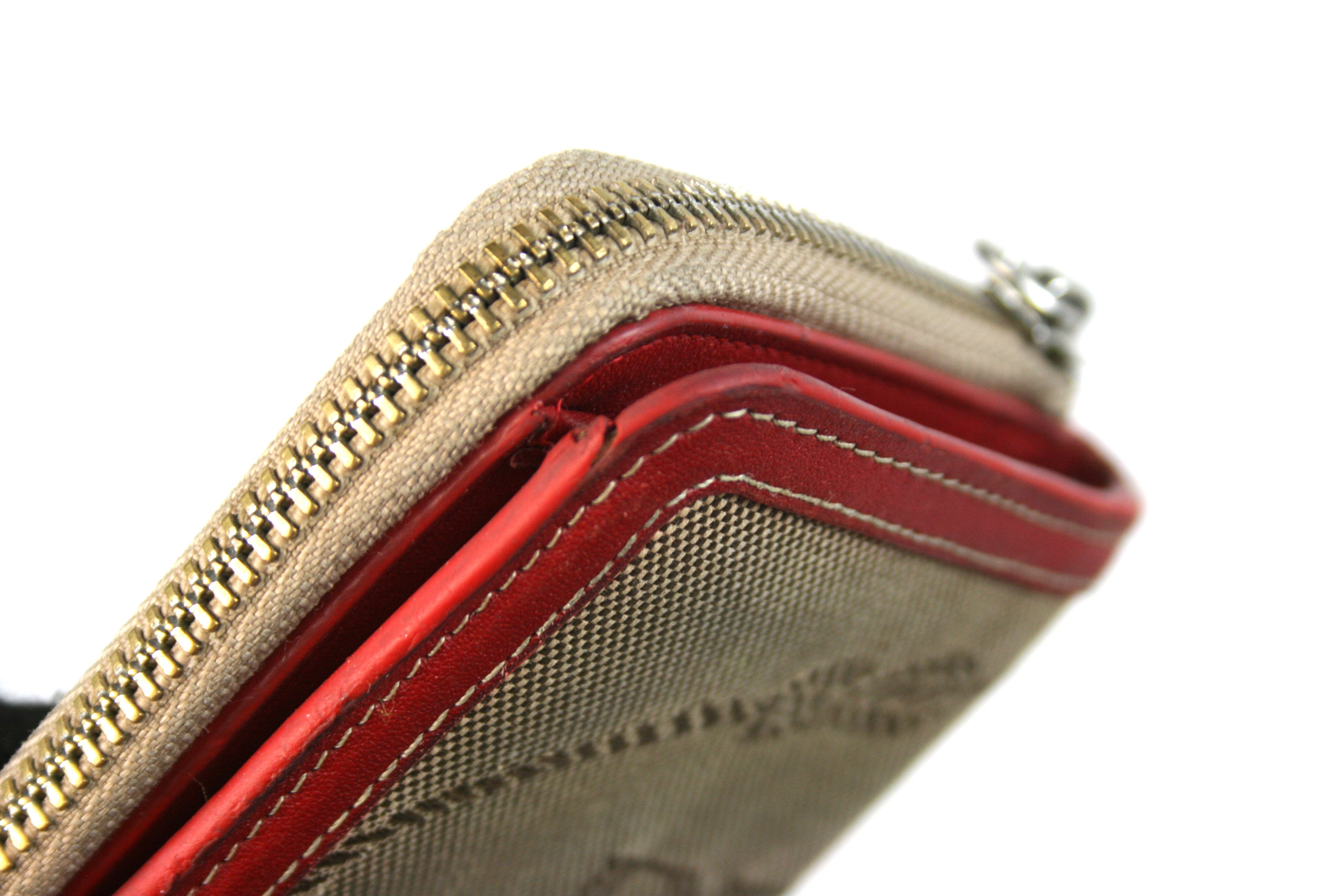 Prada 90S Big Logo Jacquard Wallet Vintage Size ONE SIZE - 8 Thumbnail