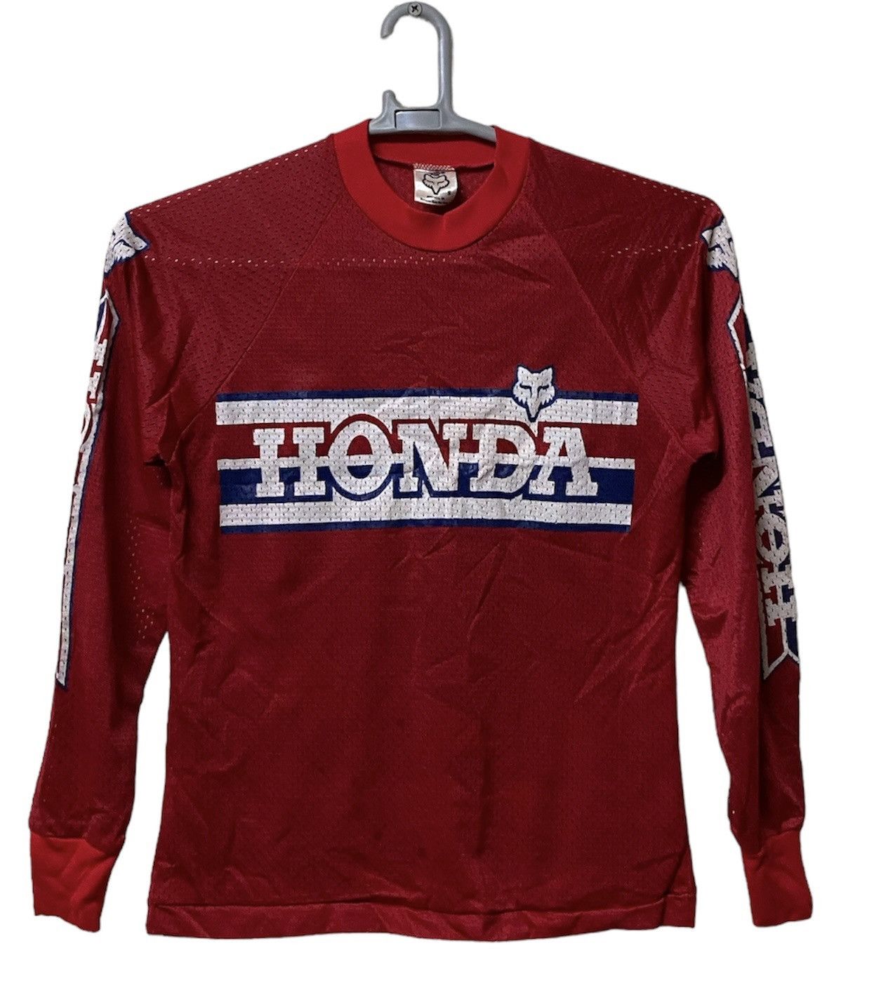 Fox Racing Vintage 70s HONDA FOX Moto-x Racing Team Shirt Motocross Size US S / EU 44-46 / 1 - 1 Thumbnail