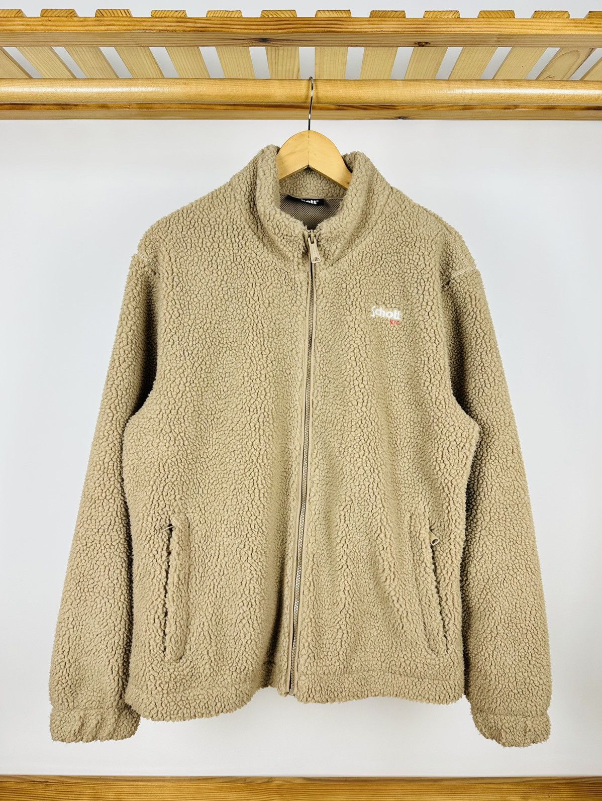 Schott Schott N.Y.C Men's Fleece Jacket Zip Up Polar Size L Size US L / EU 52-54 / 3 - 1 Thumbnail