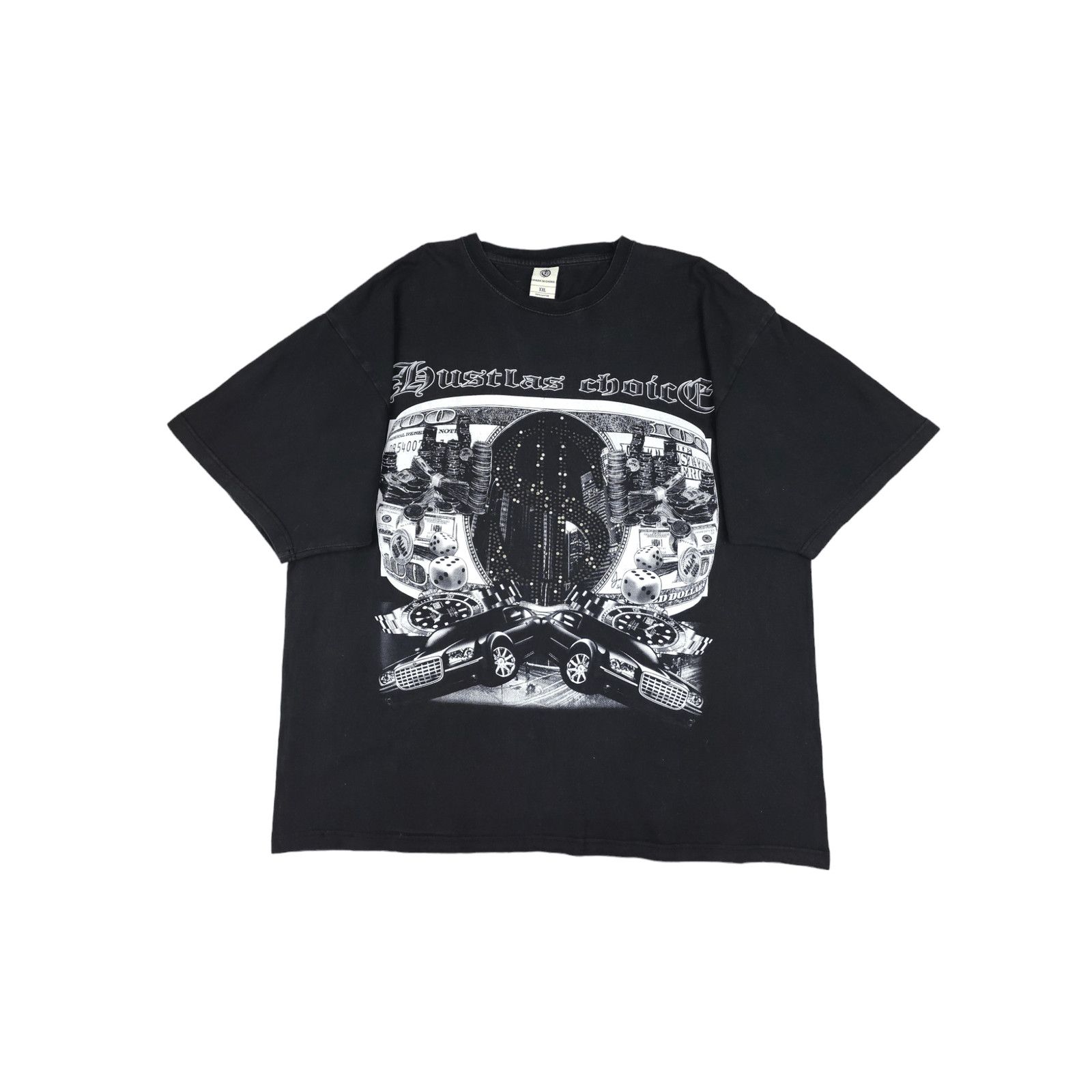 Vintage 💎 90s Hustler T-shirt Gray Cars Rap Tupac Kanye Size XXL Size US XXL / EU 58 / 5 - 1 Thumbnail