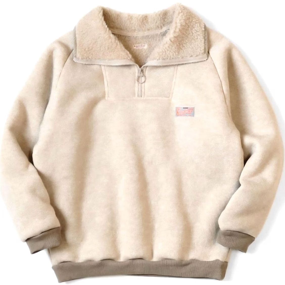 Kapital KAPITAL Boa Pullover Half-Zip Size 4 Khaki Long sleeve Casual USED Men's Size US S / EU 44-46 / 1 - 7 Thumbnail