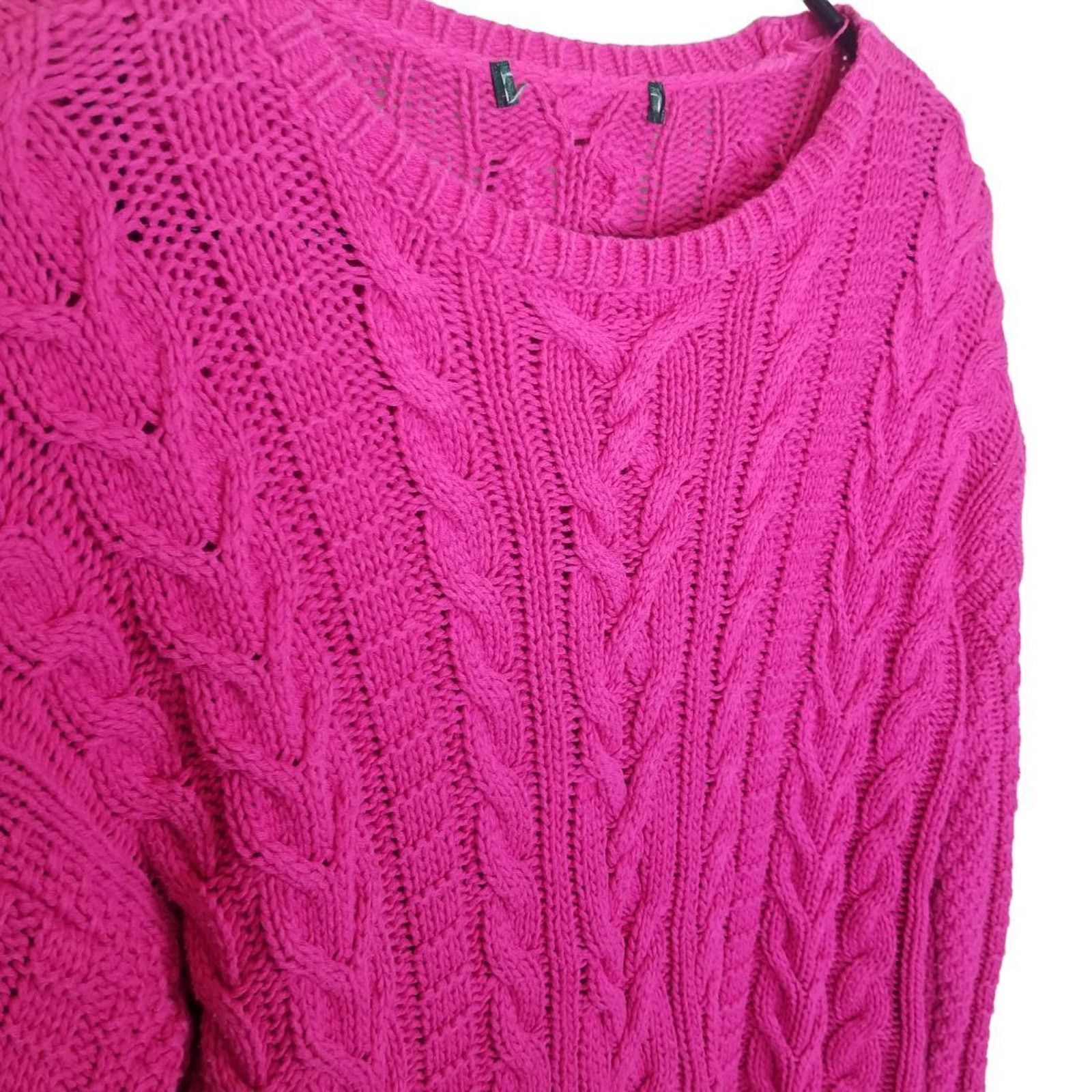 Lauren Ralph Lauren Lauren Ralph Lauren Womens Cable Knit Sweater Size M Preppy Size M / US 6-8 / IT 42-44 - 5 Thumbnail