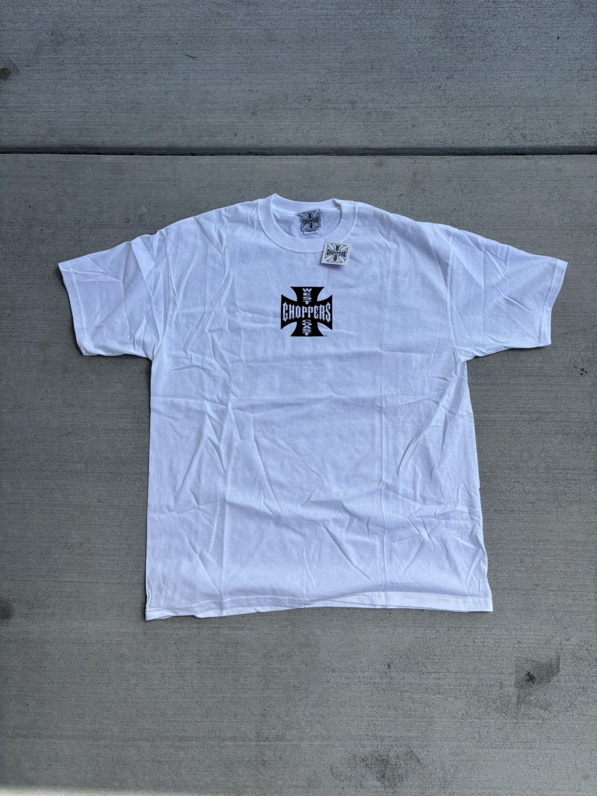 West Coast Choppers West coast choppers deadstock white black tee Size US XL / EU 56 / 4 - 1 Thumbnail