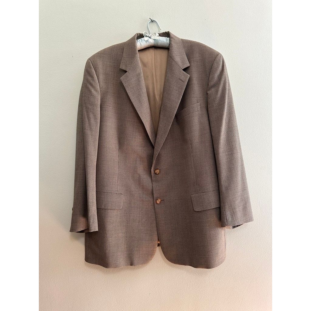 Brooks Brothers Brooks Brothers brown houndstooth tweed two button blazer Size 44R - 2 Thumbnail