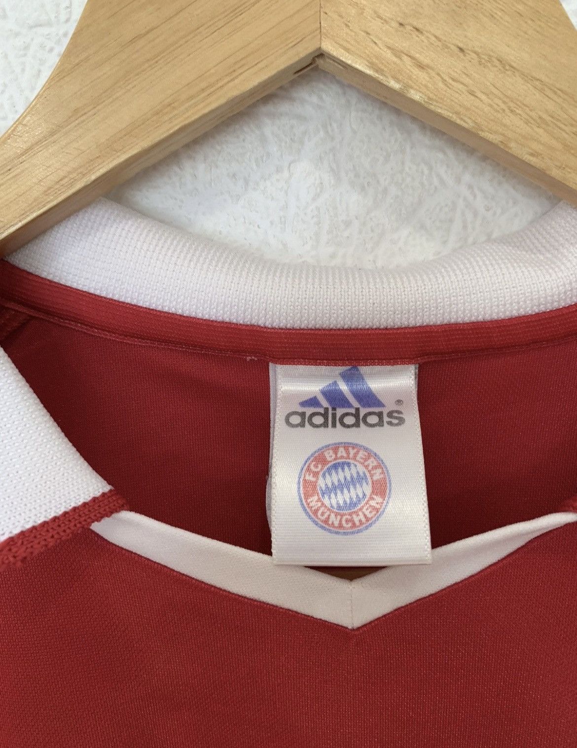 Adidas × Vintage BAYERN MUNCHEN ADIDAS 2003/2004 HOME KIT SOCCER JERSEY Size US S / EU 44-46 / 1 - 2 Thumbnail